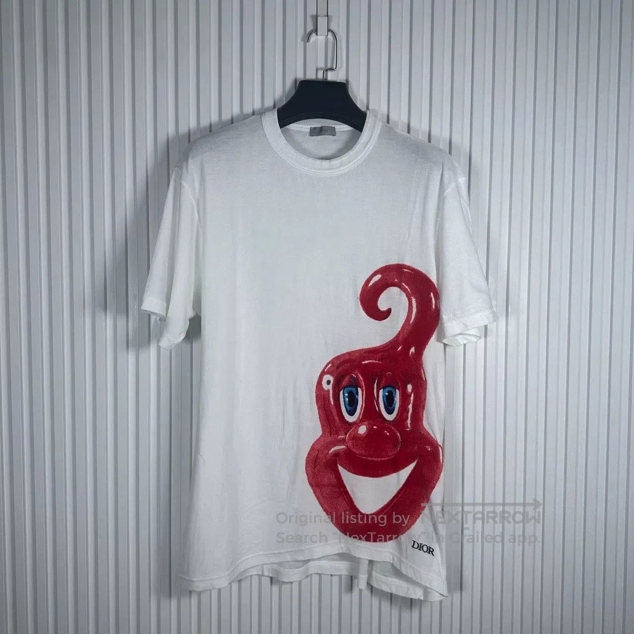Dior Dior Artist Collaboration White Flocked T. Size US XL / EU 56 / 4 - 1 Thumbnail