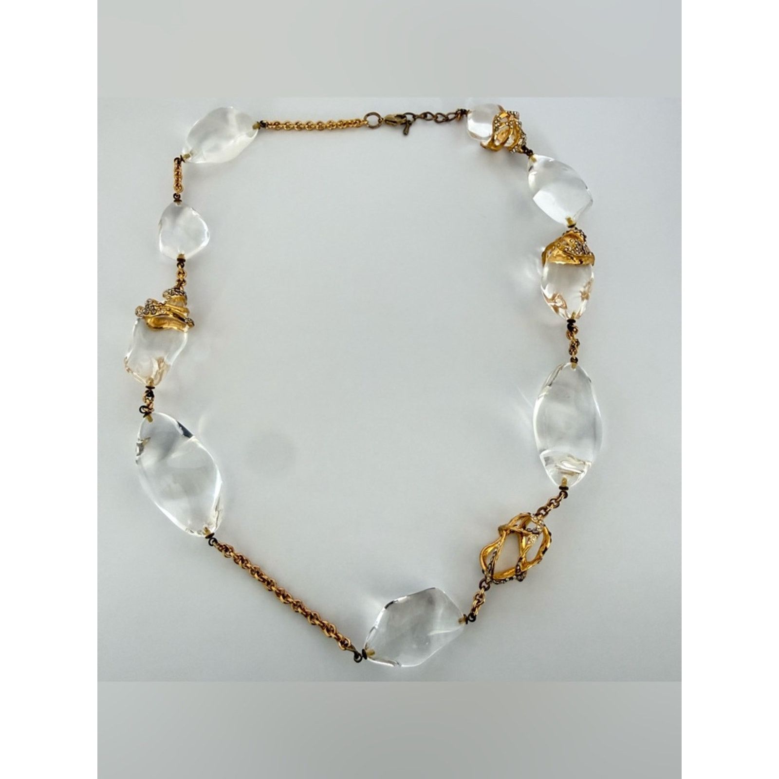 Alexis Bittar Alexis Bittar Liquid Vine necklace gold-tone metal, lucite Size ONE SIZE - 1 Thumbnail
