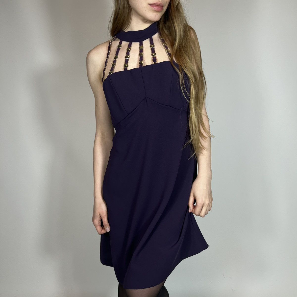 Vintage Y2K Gianni Versace Collection Luxury Mini Dress