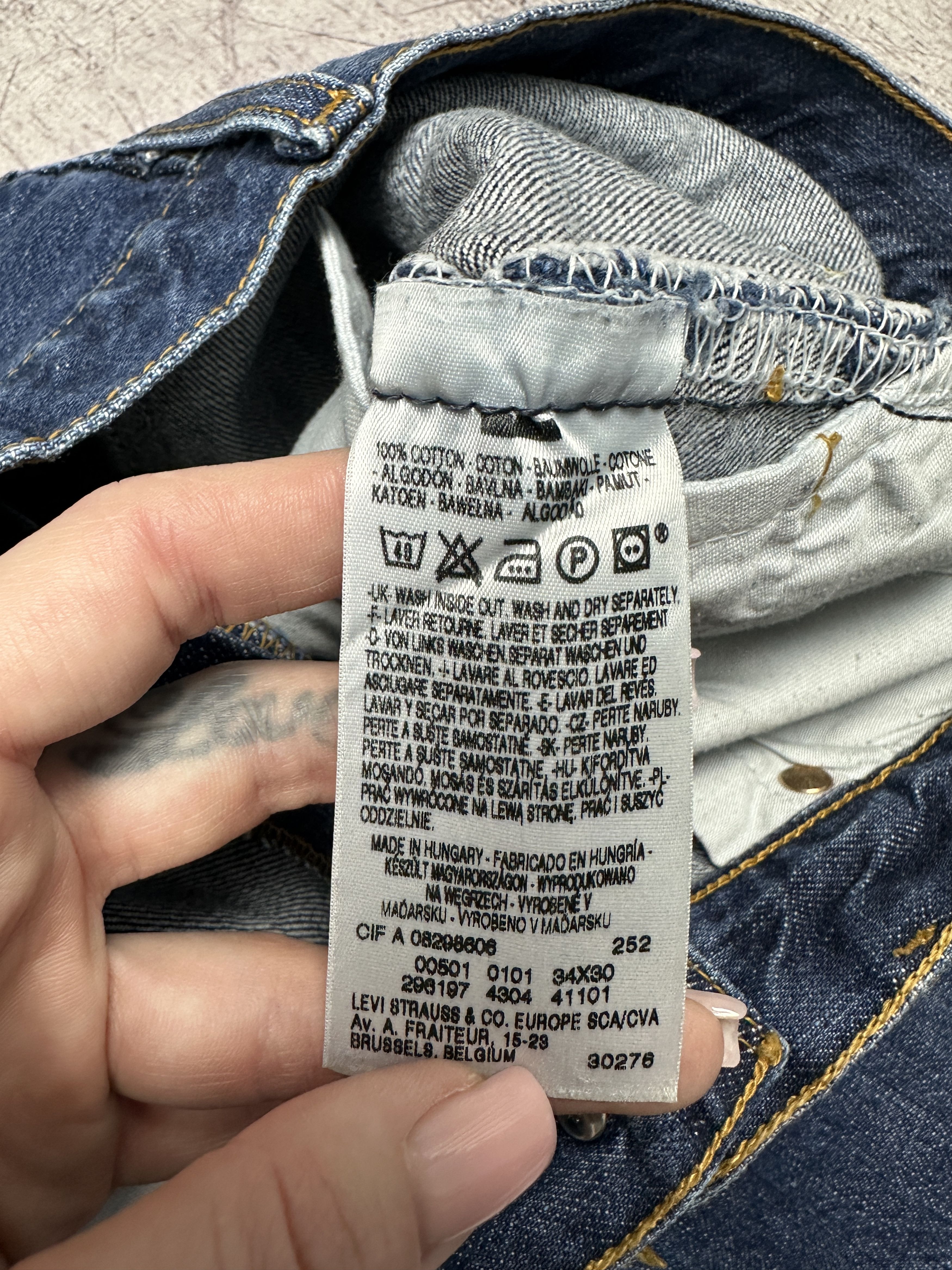Levi's Levi's 501 Mens Denim Pants Jeans Size 34 x 30 Size US 34 / EU 50 - 8 Thumbnail