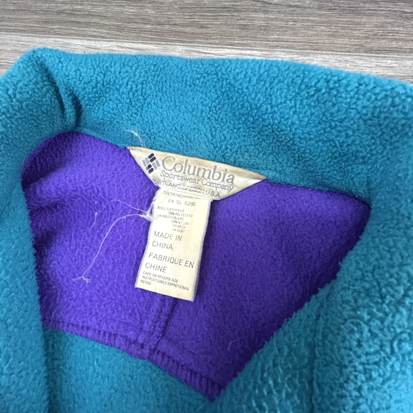 Vintage VINTAGE Columbia Jacket Womens XL Blue Purple Full Zip Fleece Outdoors Retro 90s Size XL / US 12-14 / IT 48-50 - 6 Thumbnail