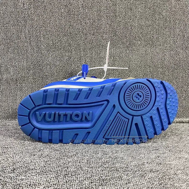 Louis Vuitton Louis Vuitton Blue and White Fat Ding Men's Shoes Size US 7.5 / EU 40-41 - 4 Thumbnail