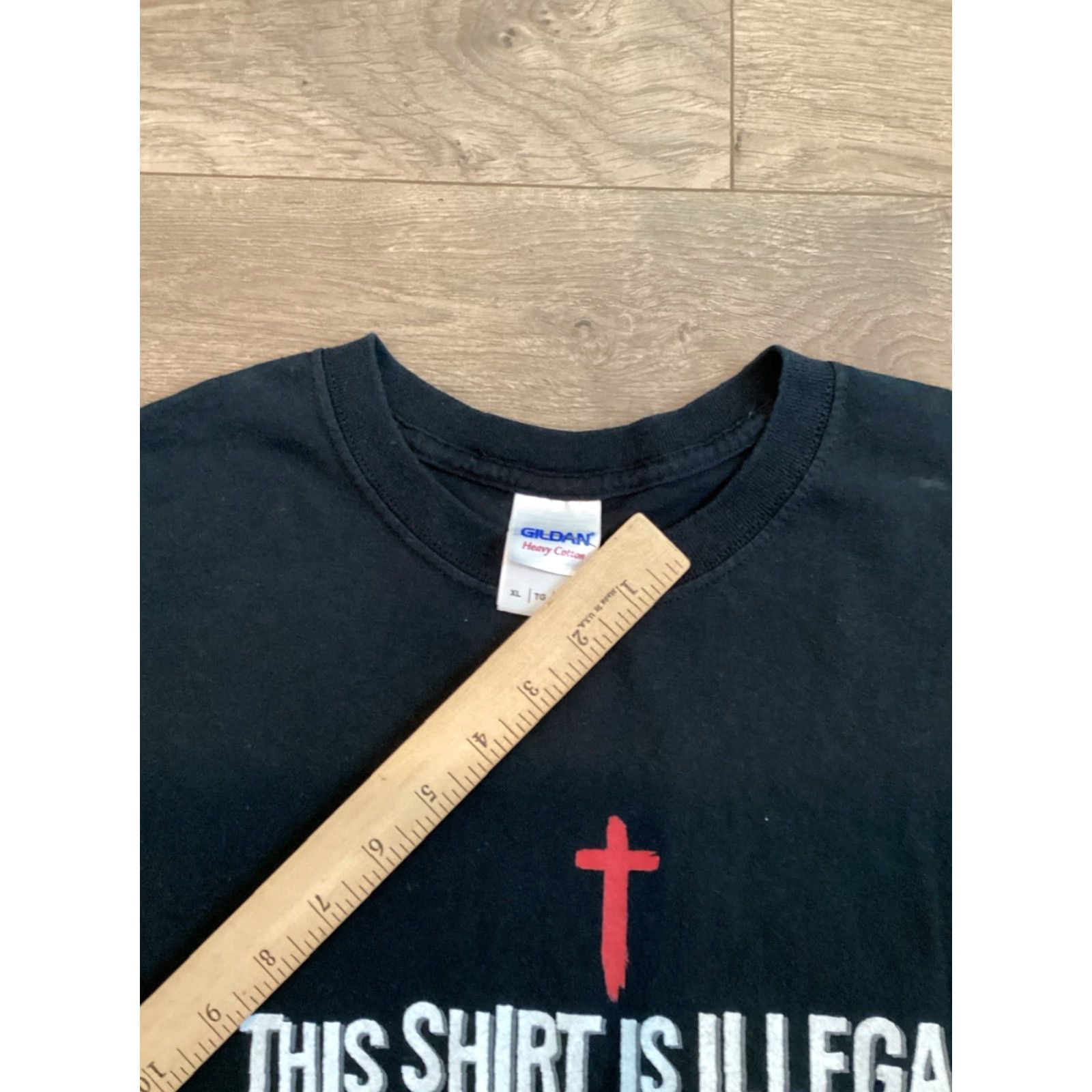 Gildan VINTAGE Y2K I Am Not Ashamed The Gospel Power Of God Jesus Black Shirt XL Men T-Shirt 2000s Gospel Tee Mens Black 2000s Jesus Shirt Size US XL / EU 56 / 4 - 5 Thumbnail