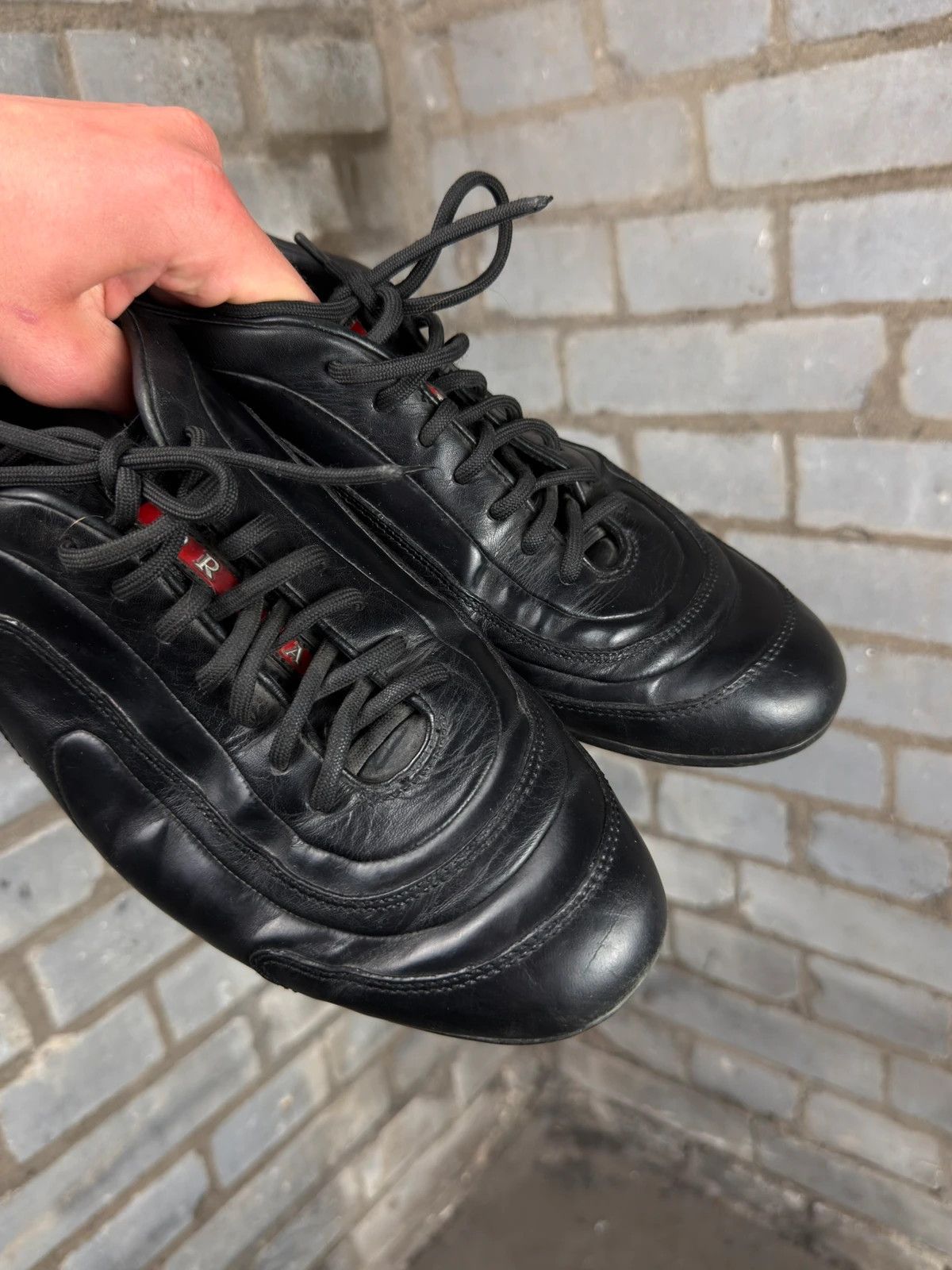 Prada Prada 2000’s archive leather trainers Size US 9.5 / EU 42-43 - 4 Thumbnail