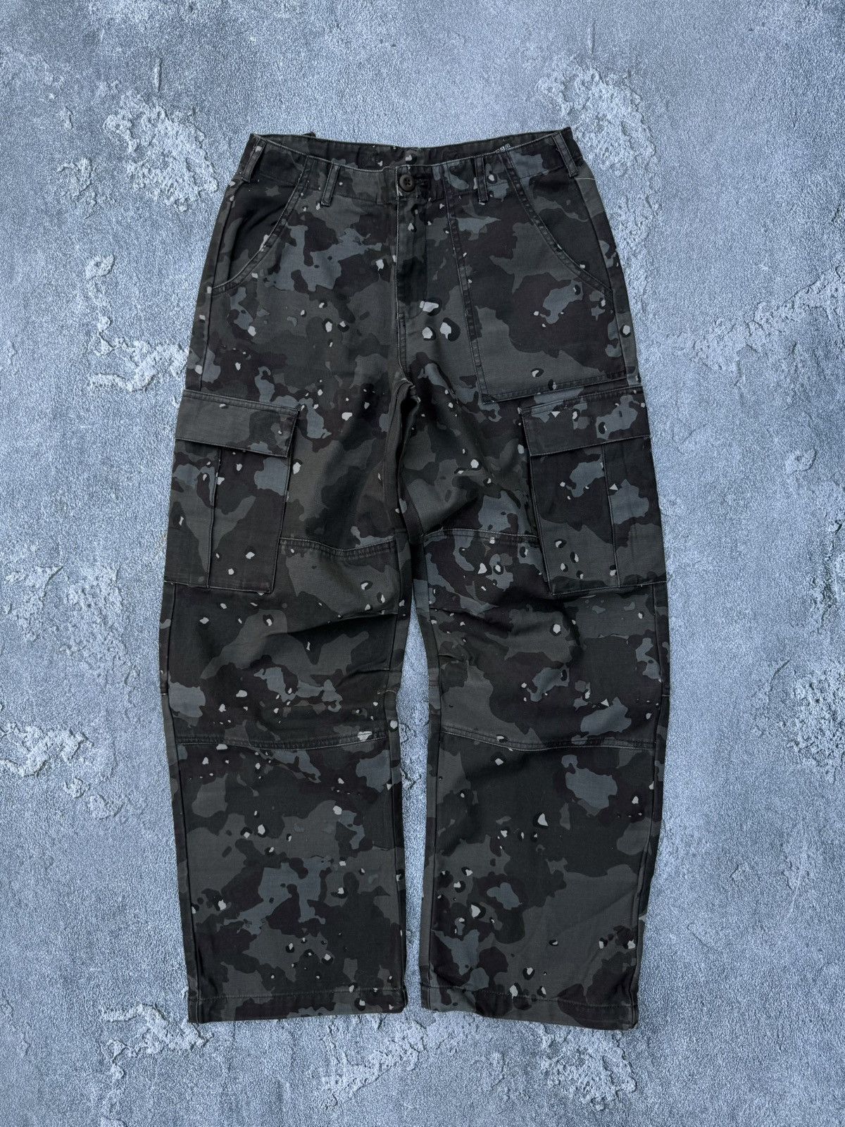 Kith NWT Kith Jaden Midnight Cookie Camo Logo Wide Aviator Pants Size US 30 / EU 46 - 1 Thumbnail