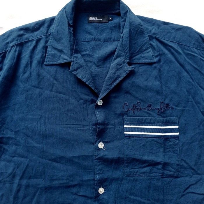 Japanese Brand craftstandar boutique japan rayon linen bowling shirt Size US M / EU 48-50 / 2 - 2 Thumbnail