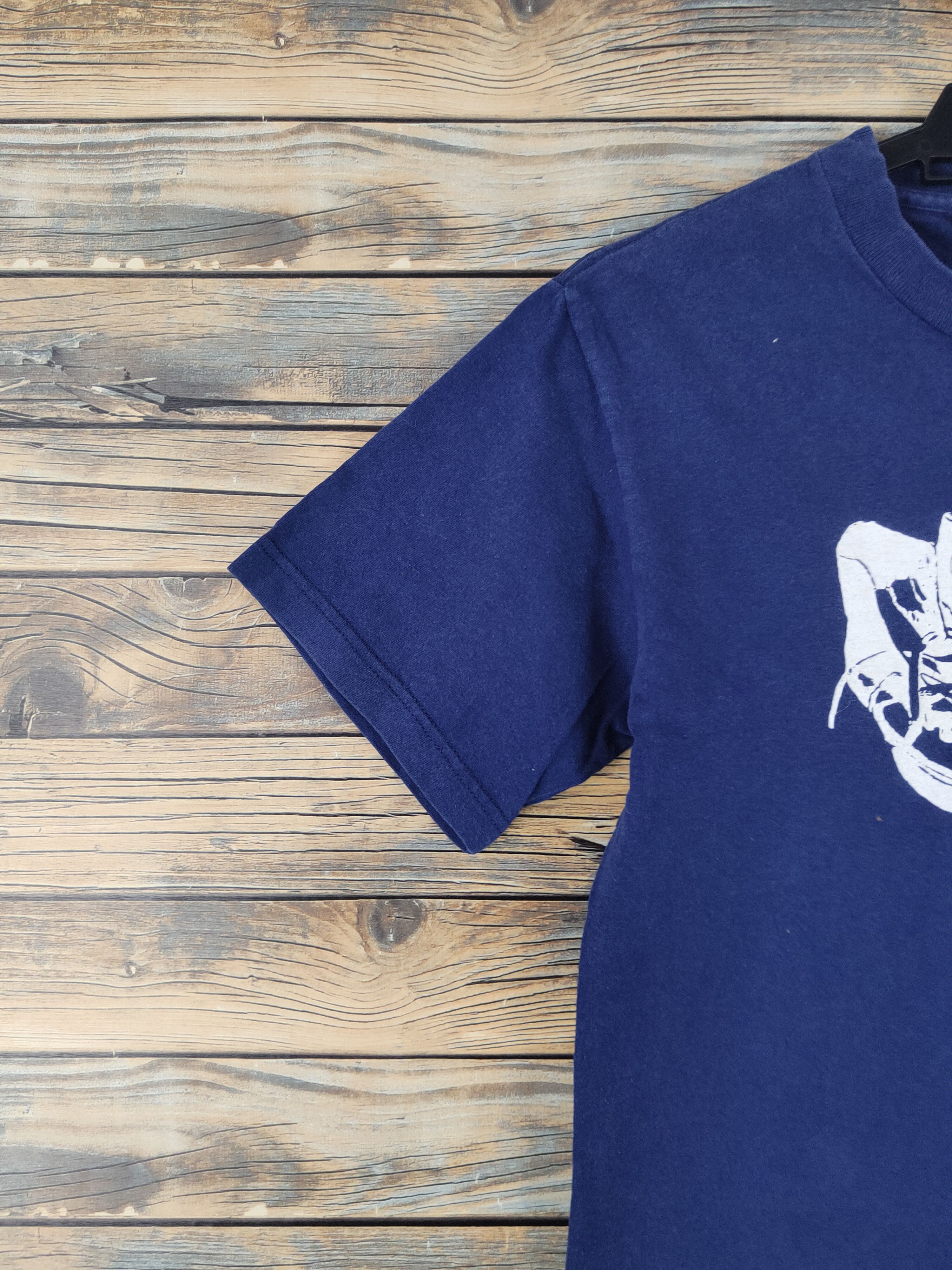 Stussy DL Stussy Blue pair shoe Short Sleeve T-shirt #563 Size US S / EU 44-46 / 1 - 4 Thumbnail