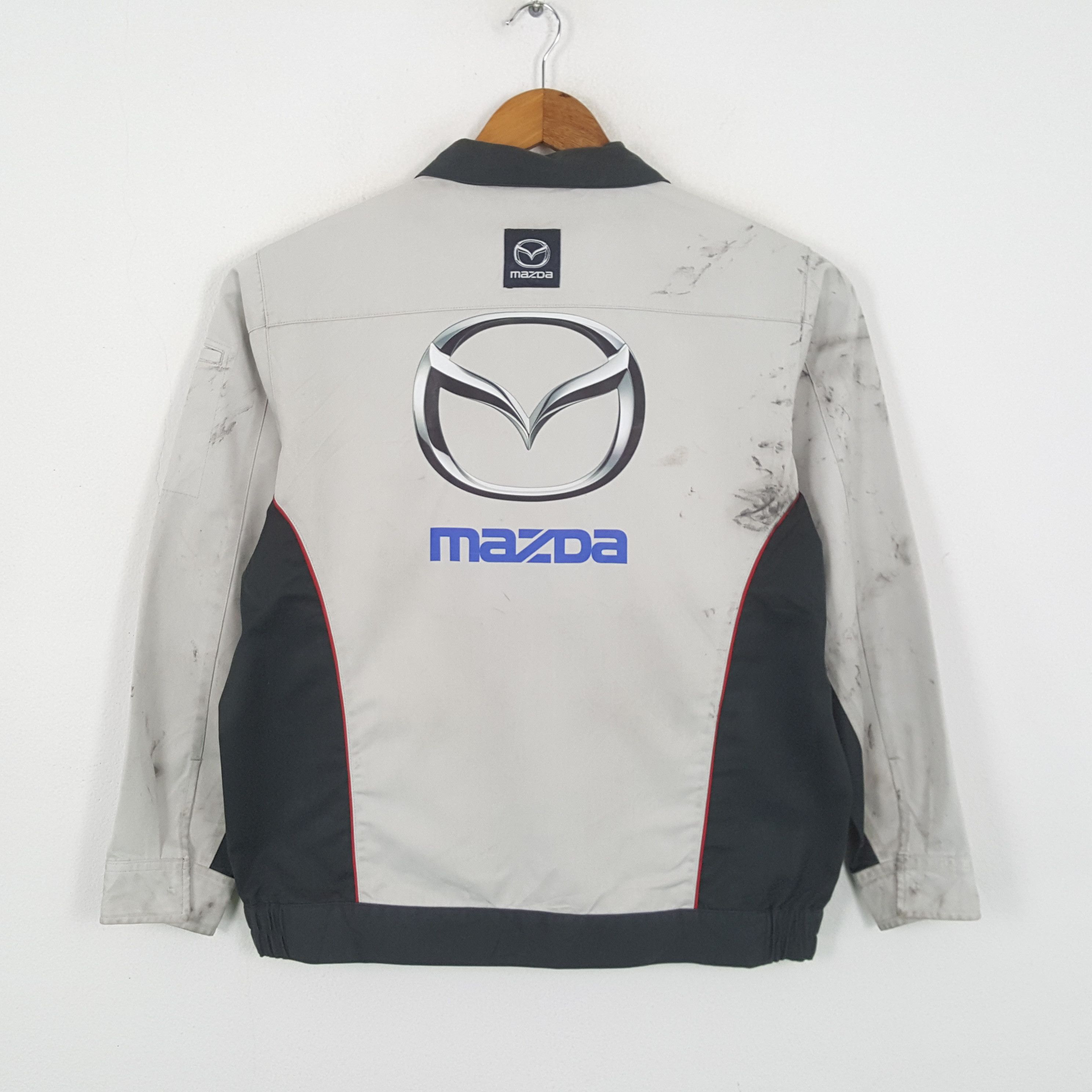 Japanese Brand × Vintage Vintage MAZDA Japanese Motorsports Crew Jacket Size US L / EU 52-54 / 3 - 1 Thumbnail