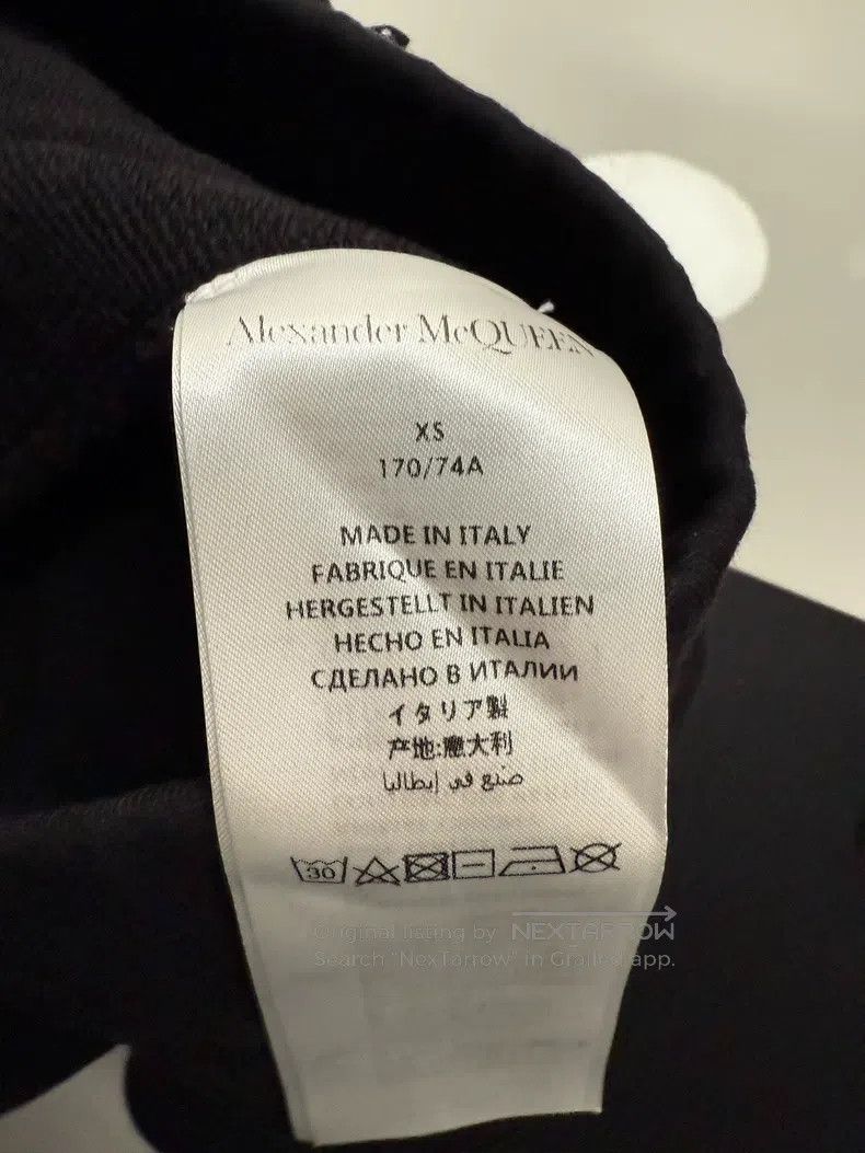 Alexander McQueen Alexander Mcqueen SizeXS Black embroidered casual pants Size US 27 - 5 Thumbnail