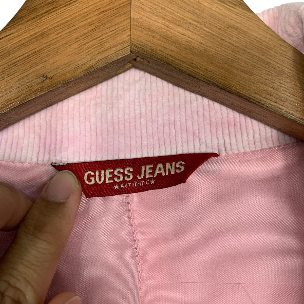 Guess GUESS JEANS Pink Corduroy Crop Jacket #2158-C95 Size XL / US 12-14 / IT 48-50 - 15 Thumbnail