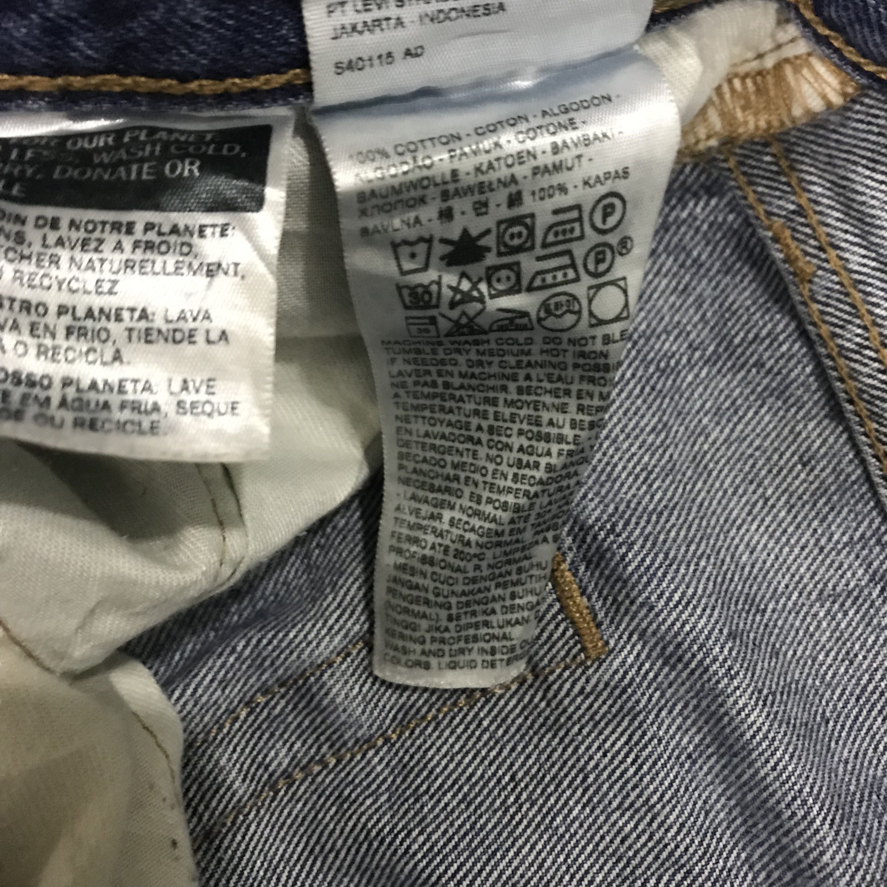 Levi's Vintage Y2K Levi’s 501 Stonewash Blue Jeans Straight Leg Size US 35 - 14 Thumbnail