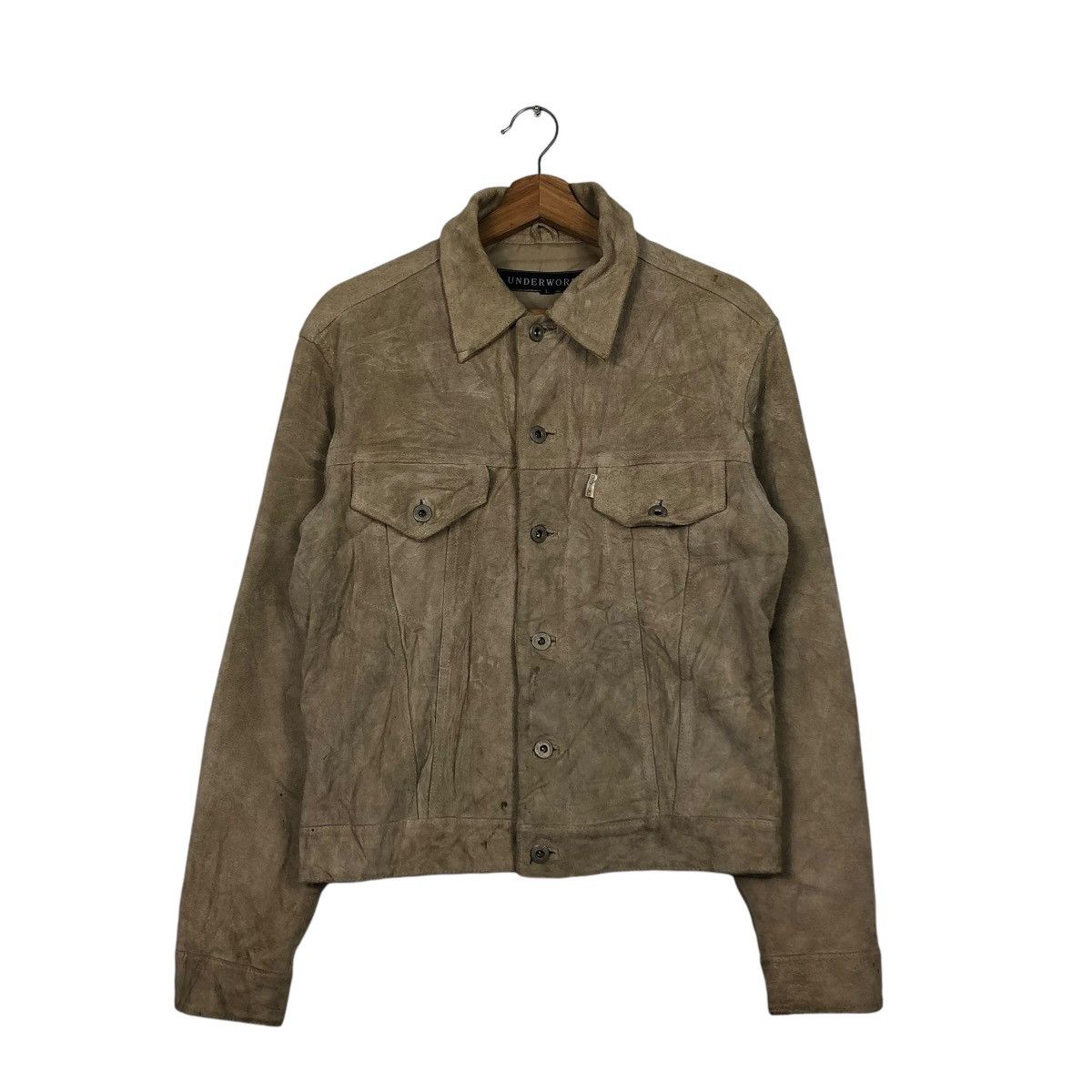 Japanese Brand VINTAGE GENUINE LEATHER BIKER JACKET UNDERWORLD ISSEYMIYAKE Size US L / EU 52-54 / 3 - 1 Thumbnail