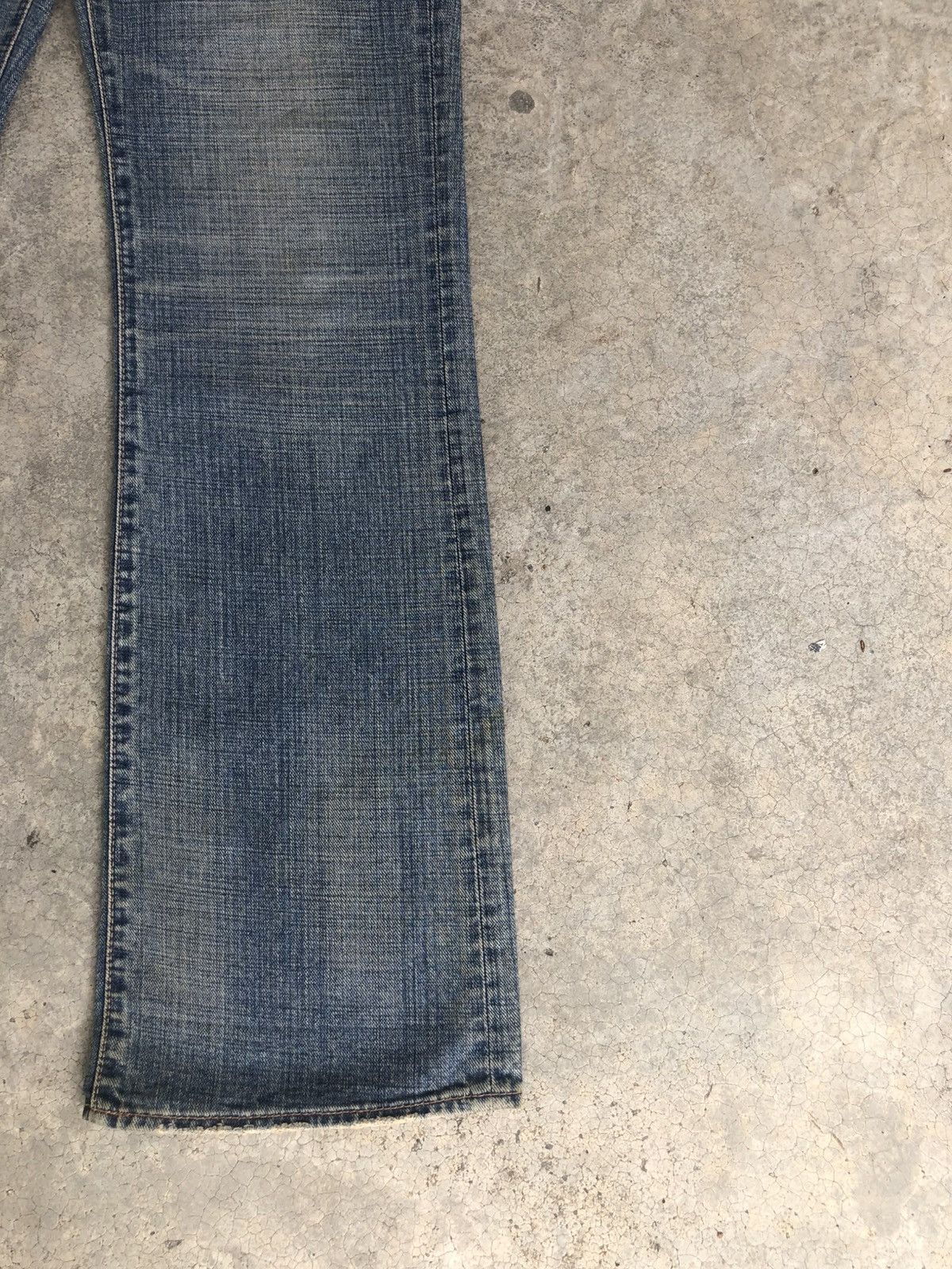 If Six Was Nine Japanese GLHEART Flared Jeans Bootcut Mud Wash Distressed Size US 33 - 13 Thumbnail
