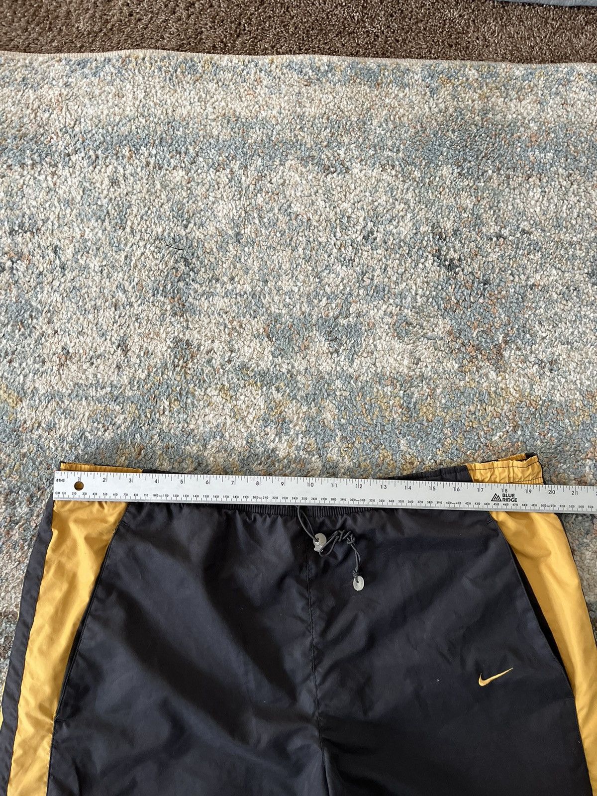 Vintage VTG Nike Drill Trackpants XL Baggy Blue Gold Y2K Zip Swishy Size US 38 / EU 54 - 10 Thumbnail
