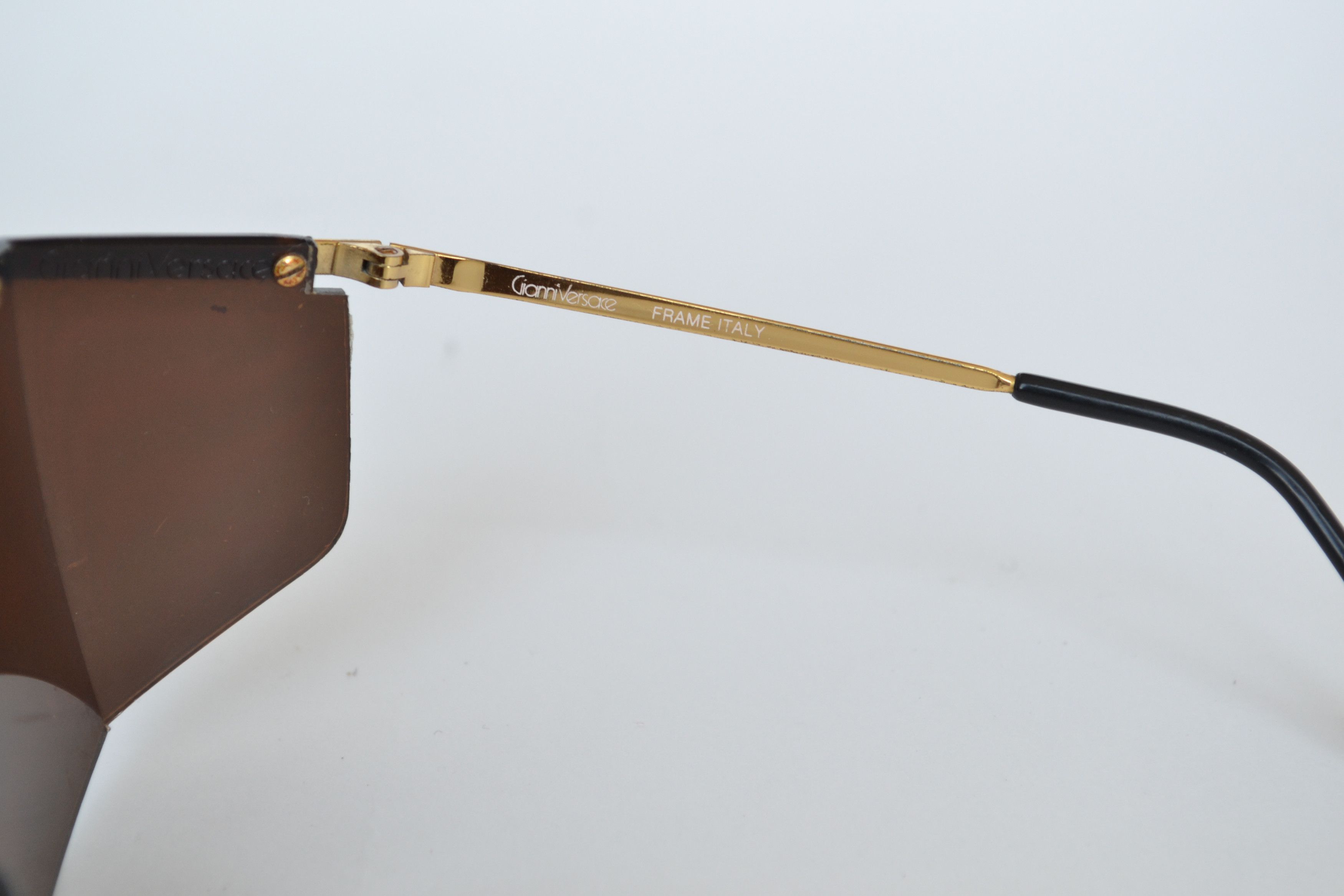 Versace 🔴 GIANNI VERSACE Sunglasses Mod 790 Shield Mask Mirror 90s Size ONE SIZE - 10 Thumbnail