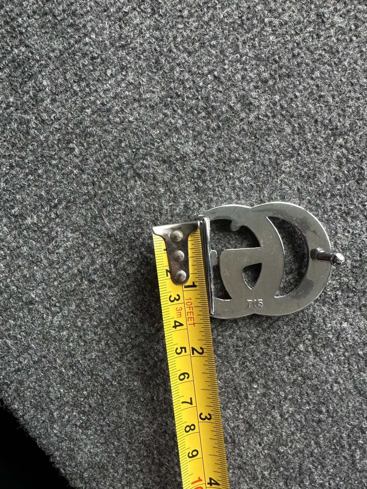 Other RARE🚨 BIG GG DOUBLE G MEN BUCKLE SILVER LOGO ONLY BUCKLE Size ONE SIZE - 10 Thumbnail