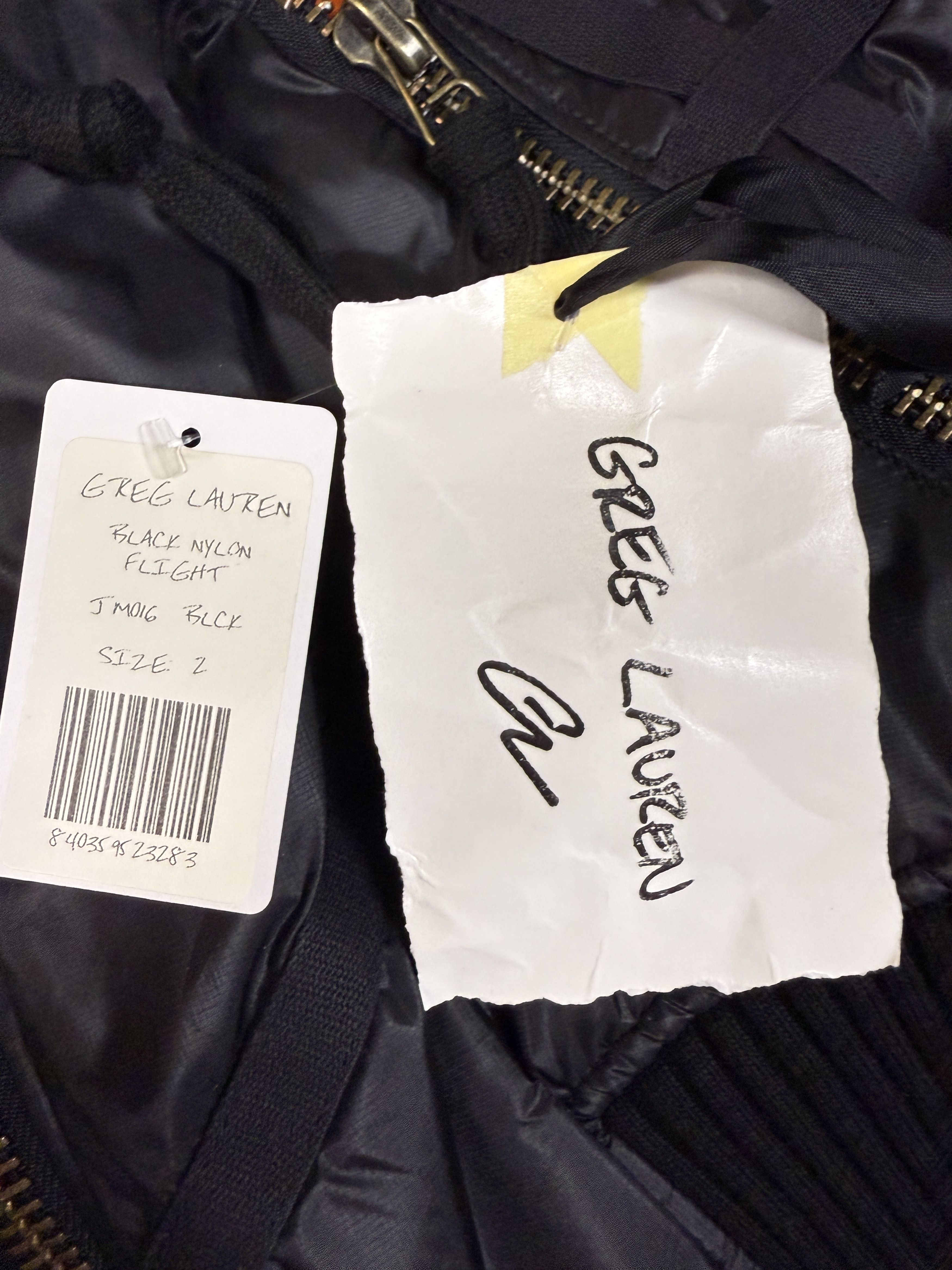 Greg Lauren $1350 Greg Lauren Black Nylon Flight Jacket Size US M / EU 48-50 / 2 - 8 Thumbnail