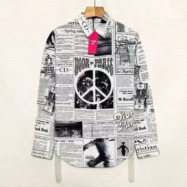 Dior Dior Men's Newspaper Series Shirt Jacket. Size US XXS / EU 40 - 1 Thumbnail