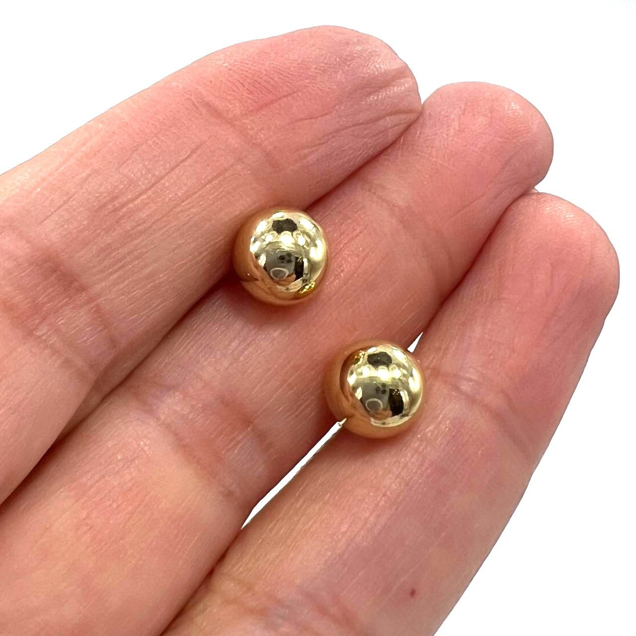 Other 14K Yellow Gold Ball Earrings – Lightweight Size ONE SIZE - 9 Thumbnail