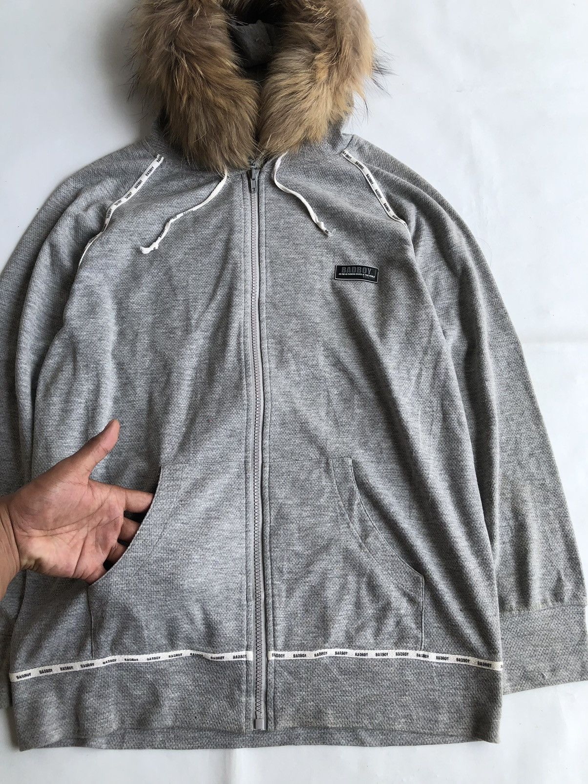 If Six Was Nine × Japanese Brand × Le Grande Bleu (L.G.B.) Bad Boy Zipper Fur Hoodie Poem ifsixwanine Style Size US L / EU 52-54 / 3 - 3 Thumbnail