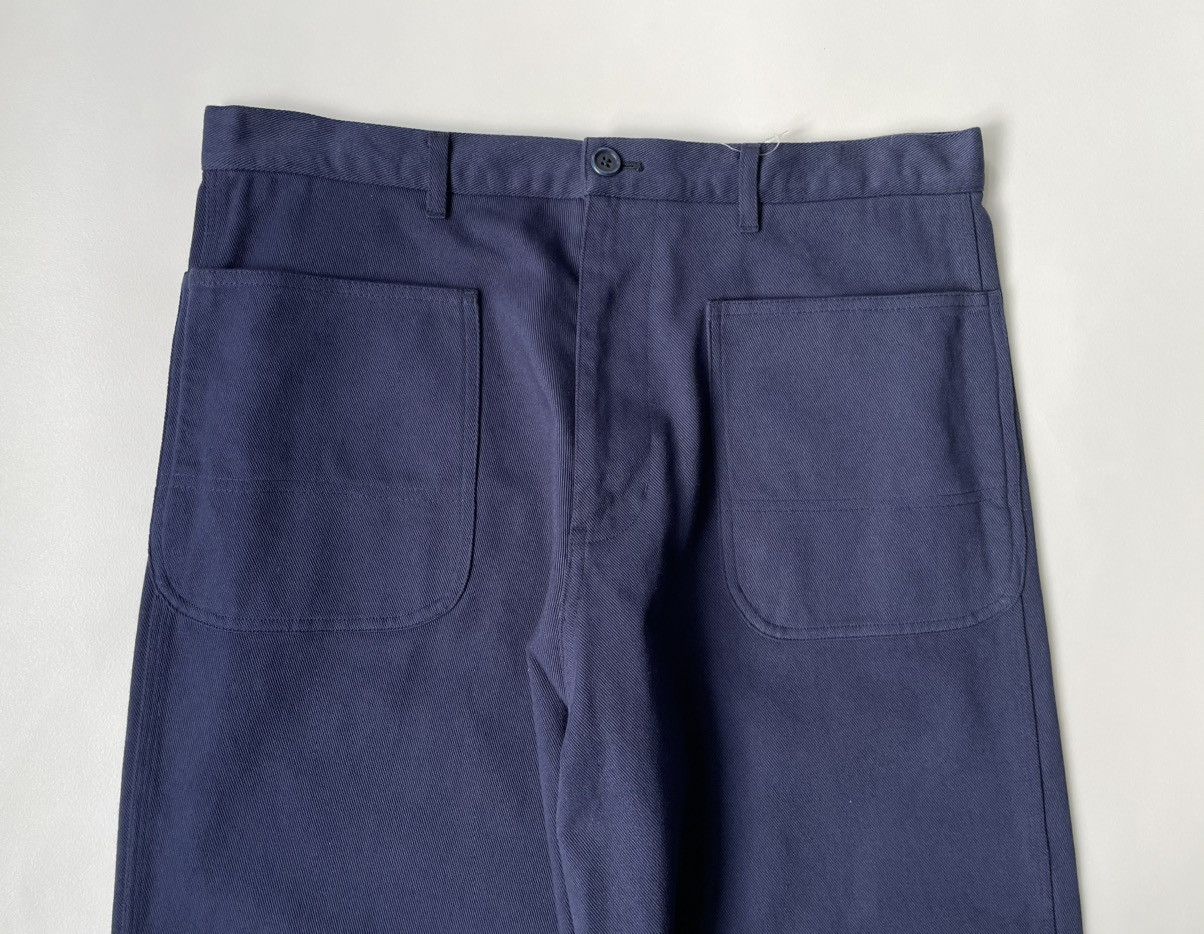 Comme des Garcons Wide Leg Blue Cotton Utility Pants Size US 34 / EU 50 - 3 Thumbnail