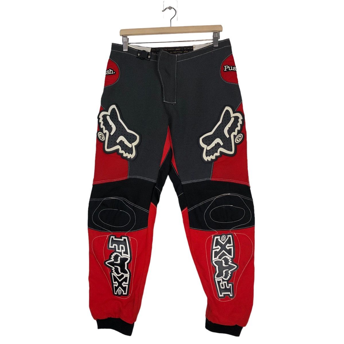 Japanese Brand 🔥Vintage Motor Cross Pants Racing Wear Fox Over Print Size US 34 / EU 50 - 1 Thumbnail
