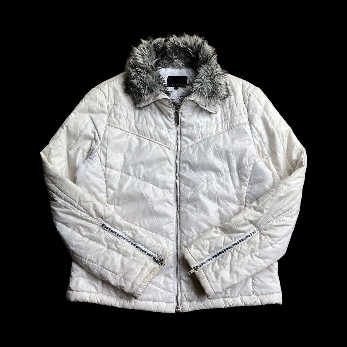 Japanese Brand Spinach Fur Bikers Jacket LGB Style Size US L / EU 52-54 / 3 - 7 Thumbnail