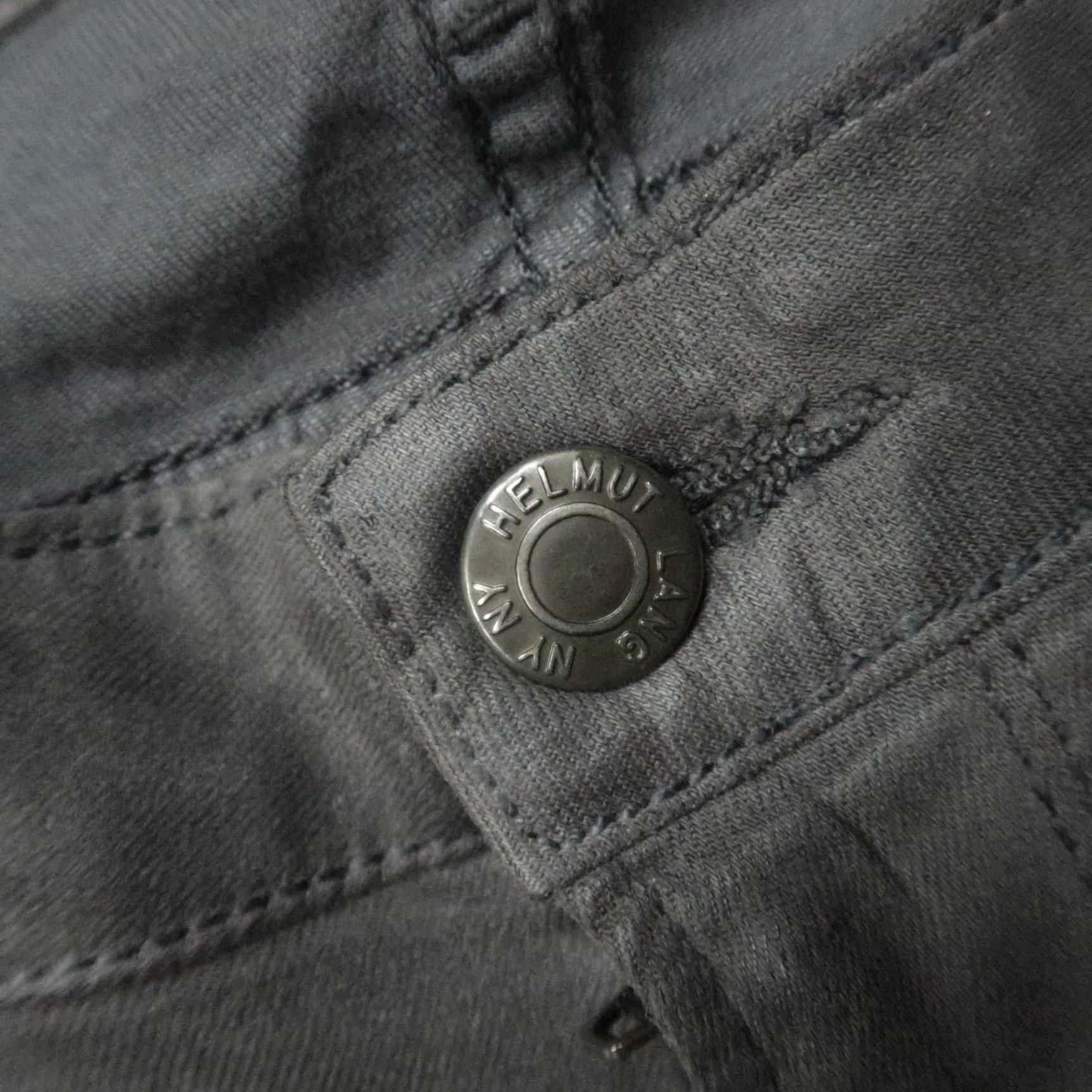 Helmut Lang Helmut Lang Jeans Womens 31 Gray Coated Stretch Skinny 5 Pocket USA Size 24" / US 00 / IT 34 - 4 Thumbnail