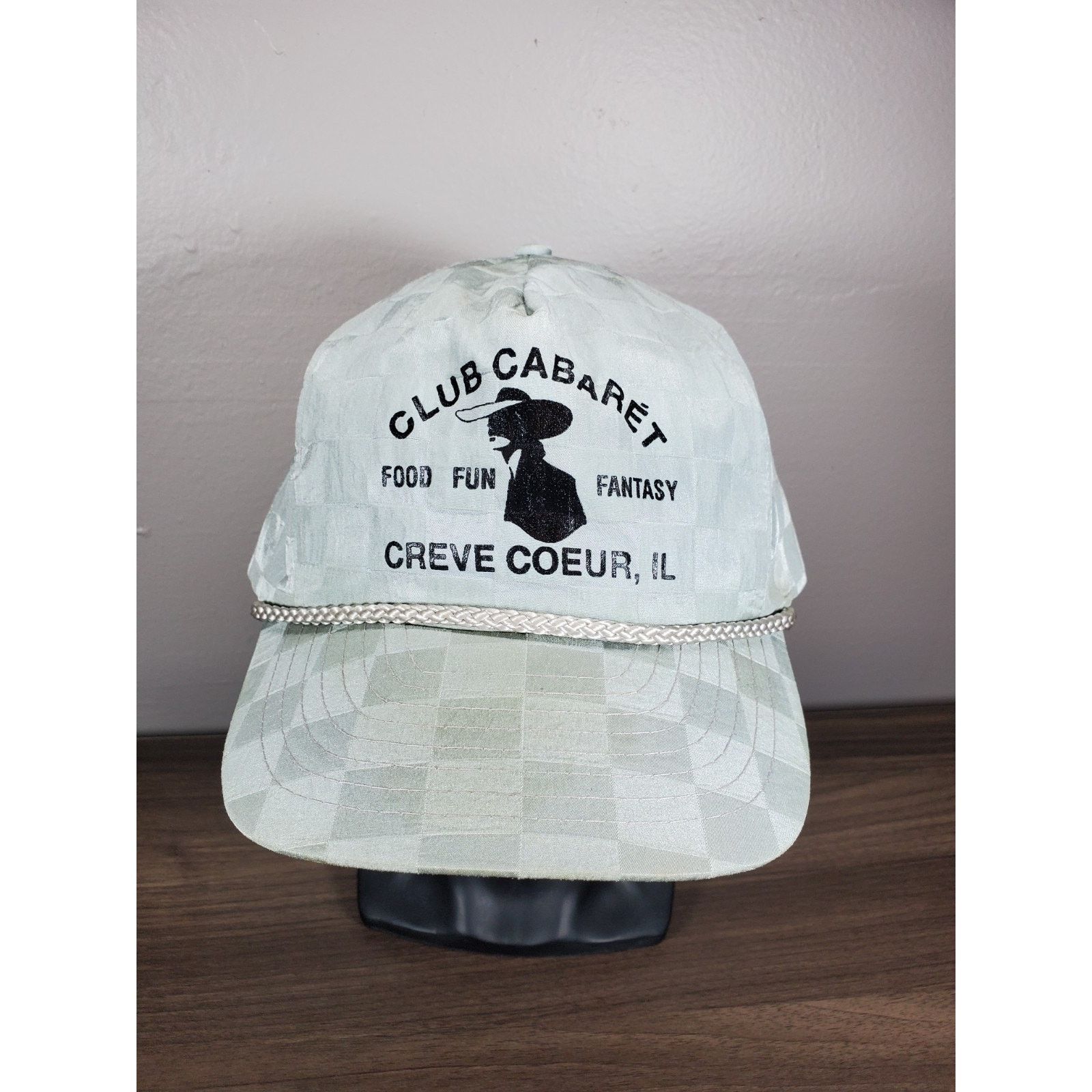 Nissan × Vintage CLUB CABARET Hat Cap Strip Club Creve Coeur Illinois Trucker Size ONE SIZE - 3 Thumbnail