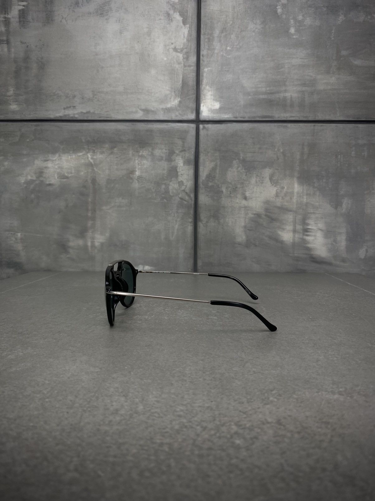 Dries Van Noten × Linda Farrow 🖤 Sunglasses Black/Gunmetal/Navy Size ONE SIZE - 3 Thumbnail