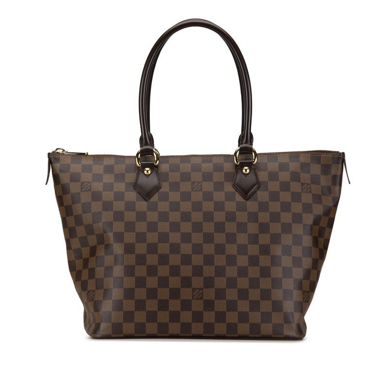 Louis Vuitton Louis Vuitton Louis Vuitton Damier Saleya MM Tote Bag N51182 Brown PVC Leather Canvas Tote Bag N51182 in Great Condition Size ONE SIZE - 1 Thumbnail