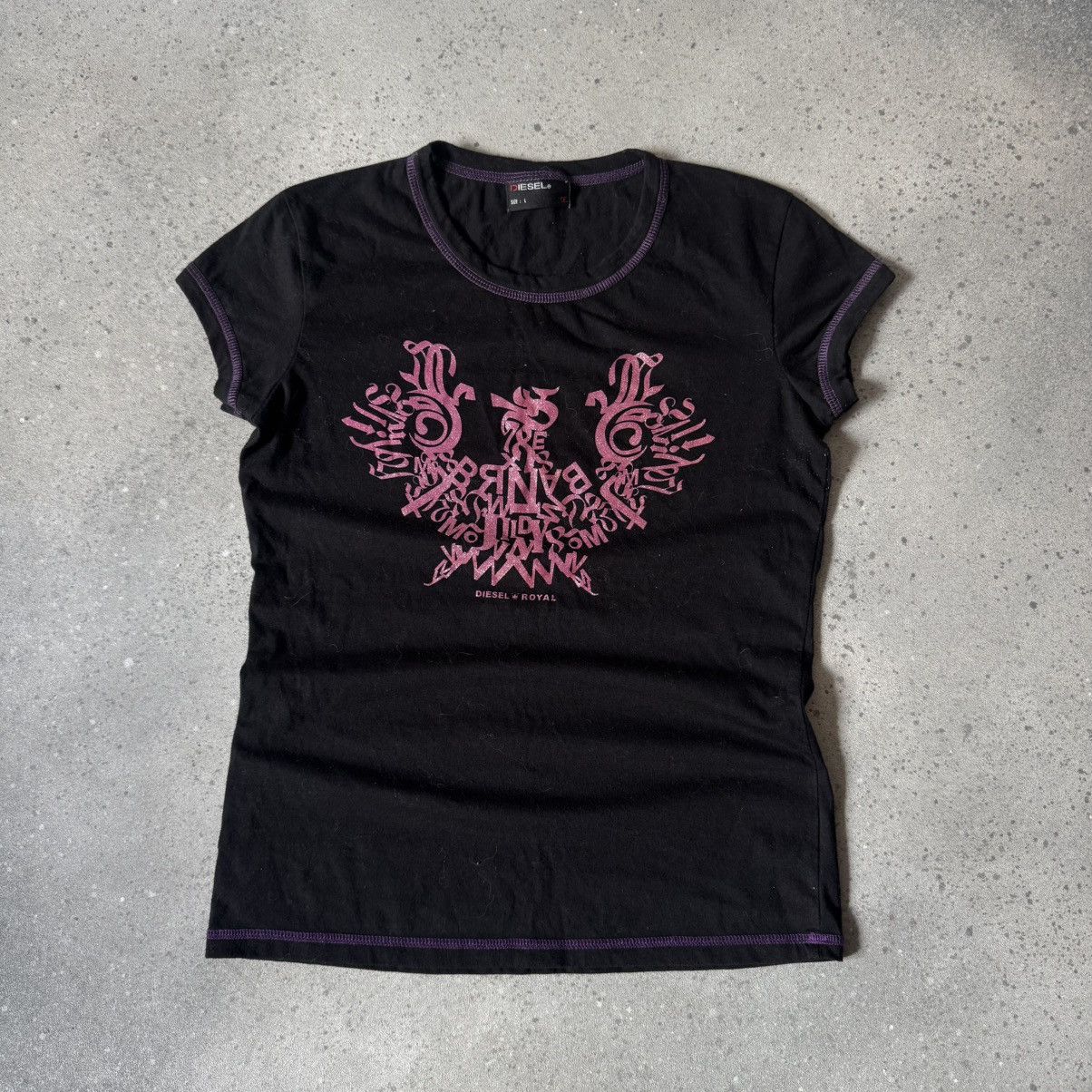 Diesel Diesel Vintage Y2K Glam Punk Rave Gothic T-Shirt Size L / US 10 / IT 46 - 1 Thumbnail