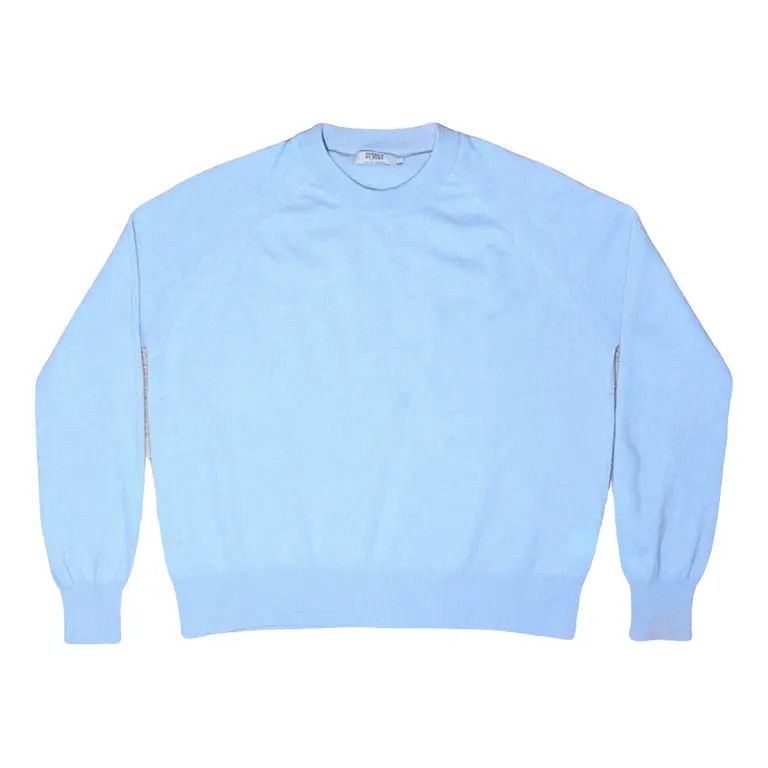 image of Vintage 100% Cashmere Sweater Light Blue Turquoise Sweater Luxury, Men's (Size Large)