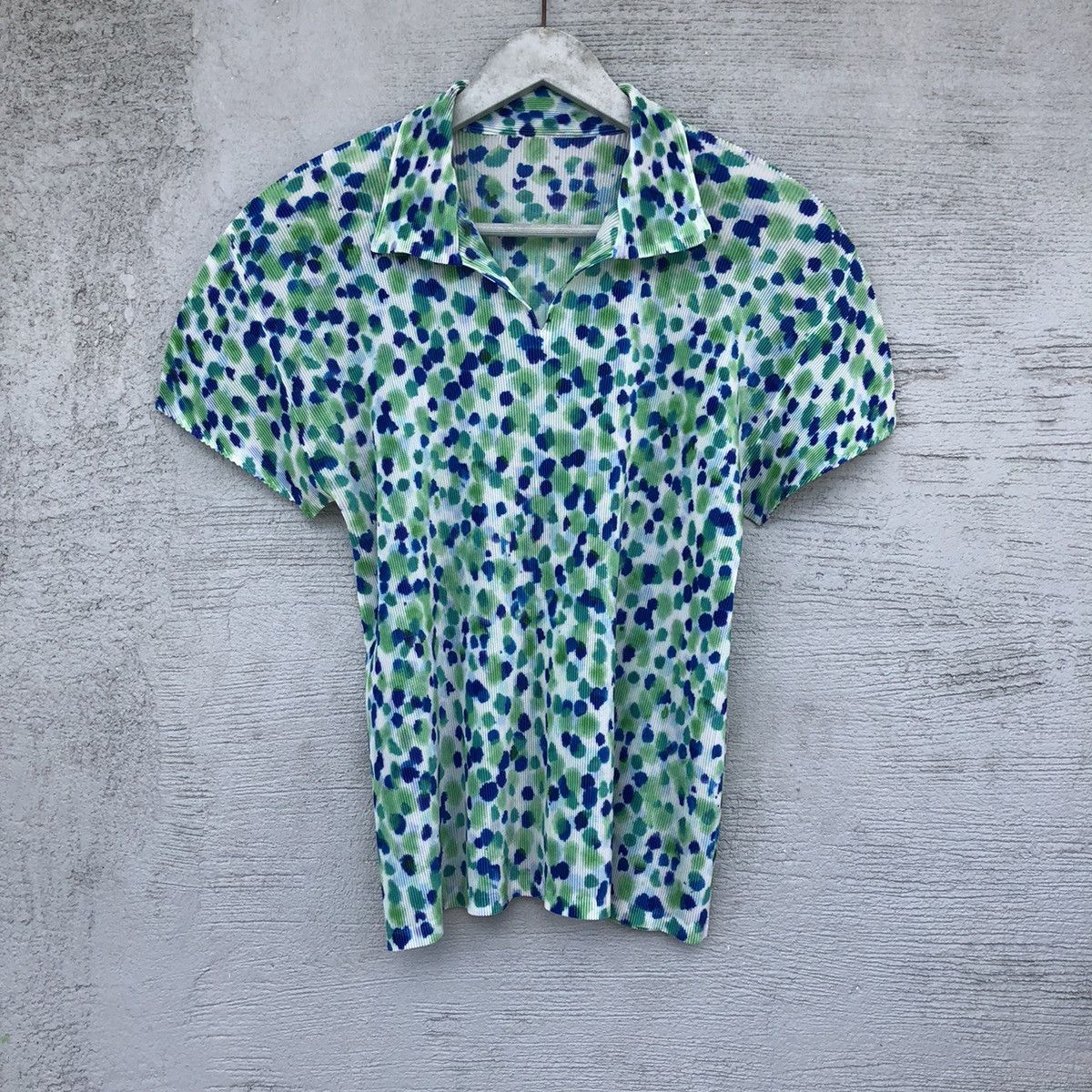 Pleats Please Issey Miyake Pleats please Marble Graphic Blouse Size M / US 6-8 / IT 42-44 - 1 Thumbnail