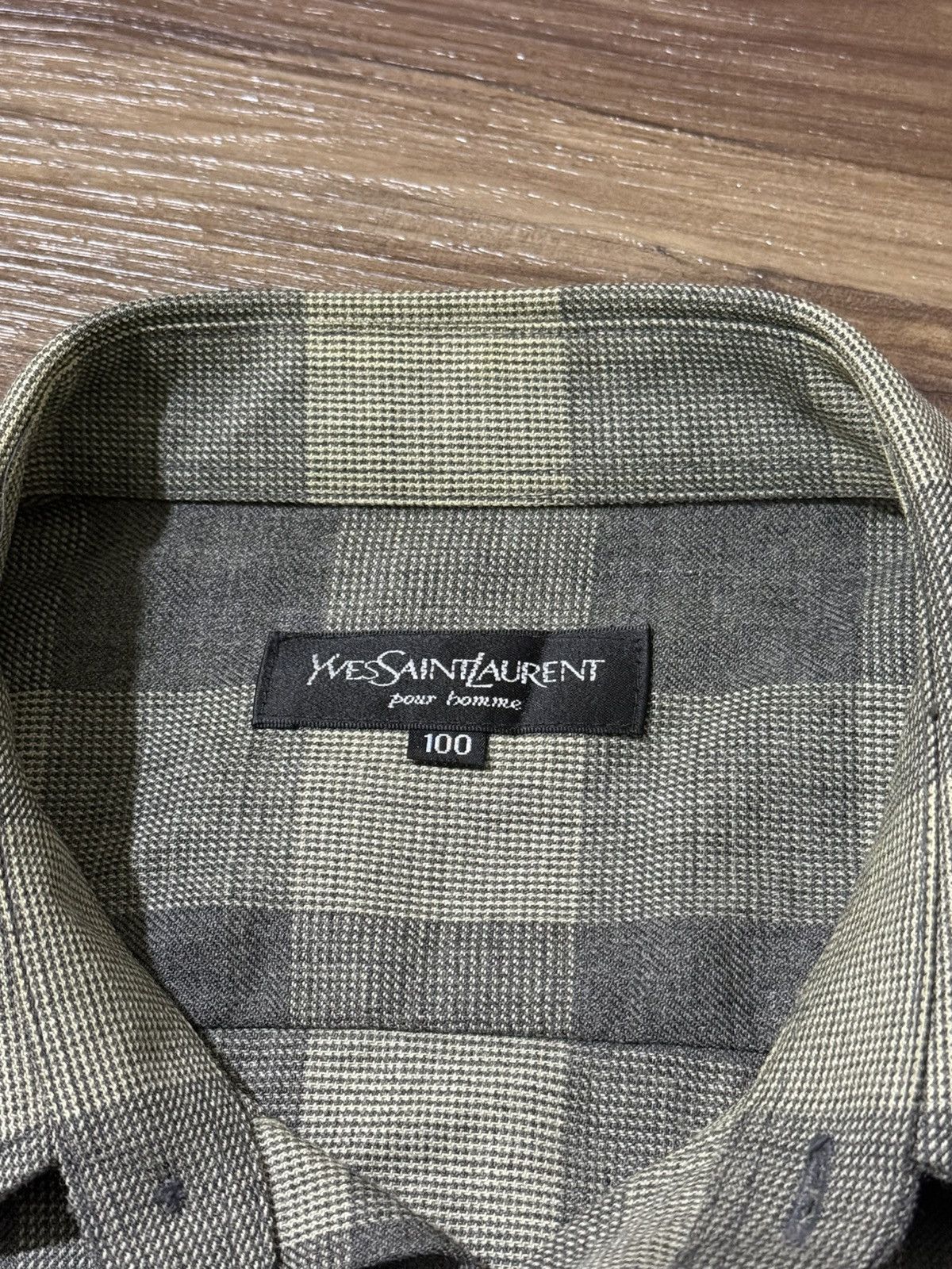 Yves Saint Laurent Vintage wool yves saint laurent shirt Size US XL / EU 56 / 4 - 5 Thumbnail