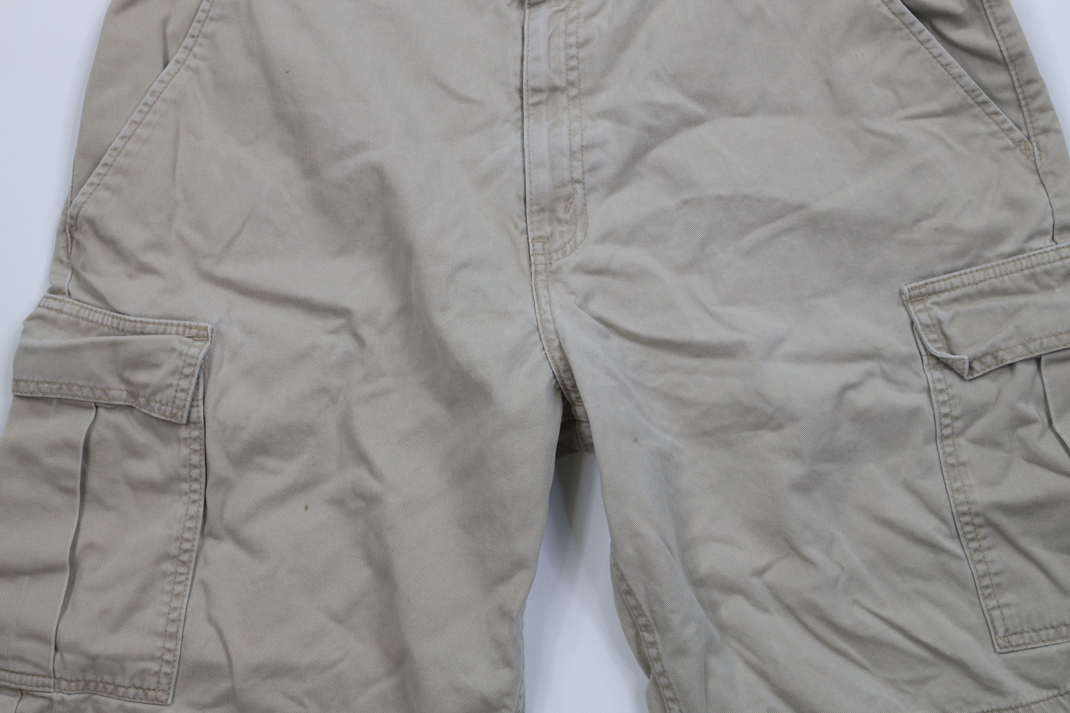 Levi's Vintage 90s Levis SilverTab Baggy Fit Cargo Shorts Beige Size US 34 / EU 50 - 3 Thumbnail