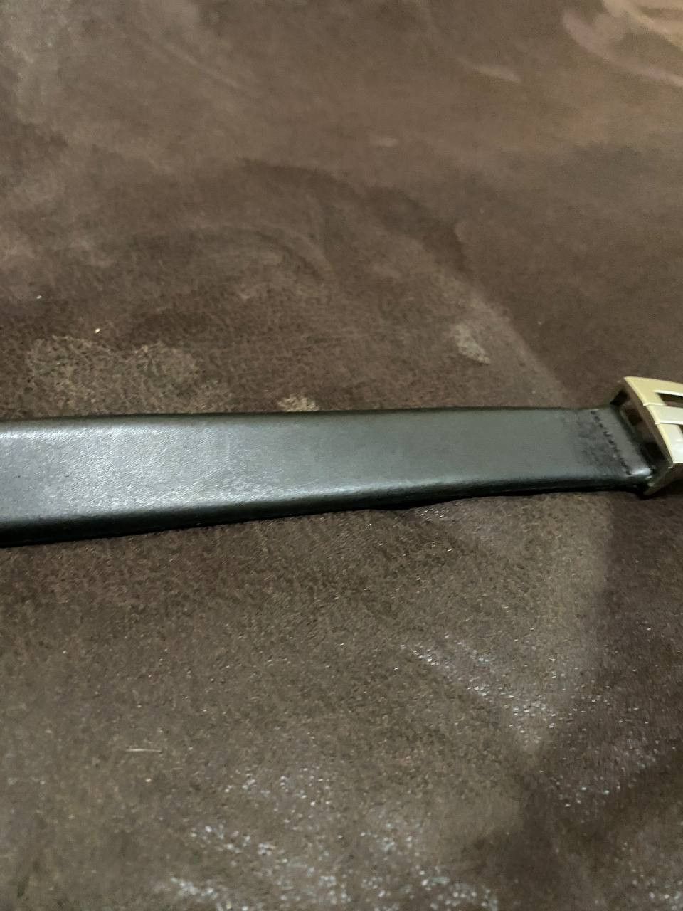 Hugo Boss black leather belt a metal buckle, possibly from Hugo Boss. Size ONE SIZE - 11 Thumbnail