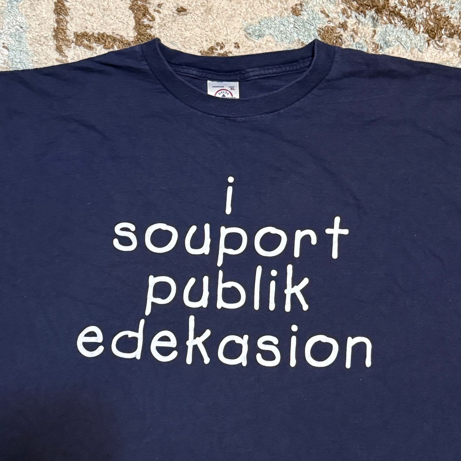 Delta Vintage I Support Public Education Shirt Size XL Funny Humor Size US XL / EU 56 / 4 - 1 Thumbnail