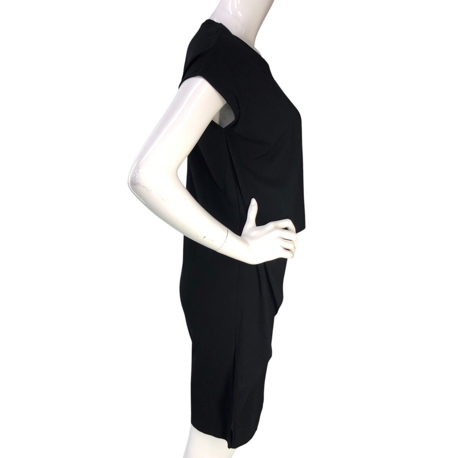 Cos COS Size XS Dress T Shirt Layered Side Ruffle Stretch Black Size XS / US 0-2 / IT 36-38 - 9 Thumbnail