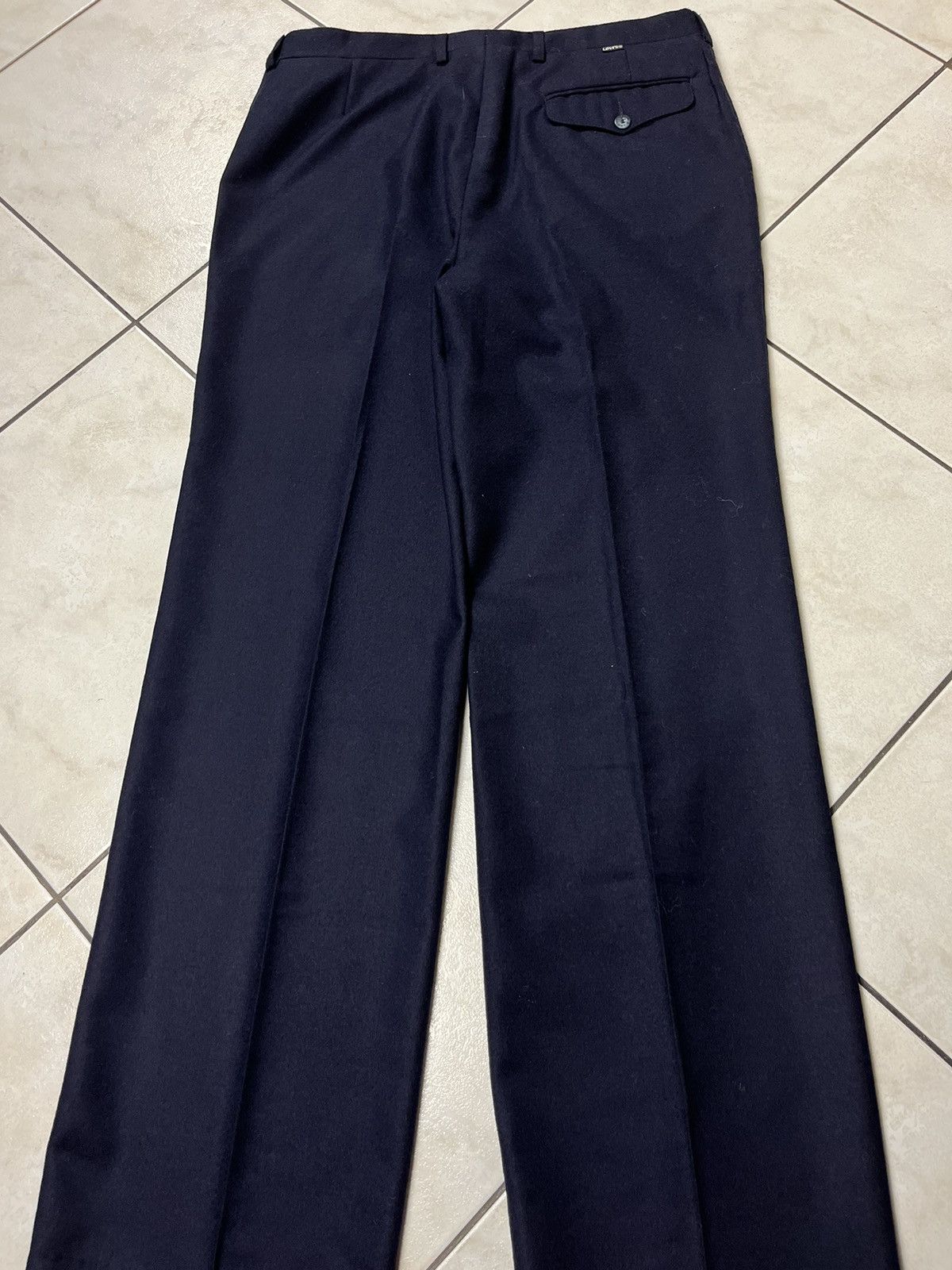 Levi's × Levi's Vintage Clothing × Vintage Vintage Levi’s 70s wool crease classic pants casual trousers Size US 34 / EU 50 - 15 Thumbnail