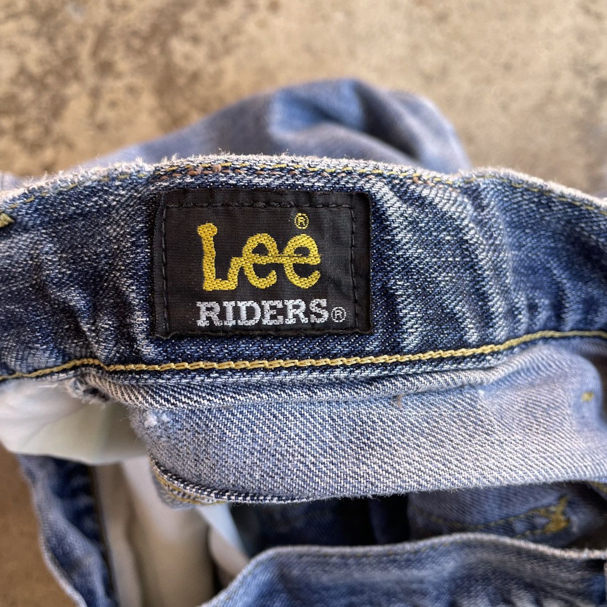 Lee 🔥Vintage Lee 6230 Stoned Washed Distress Denim Jeans Size US 33 - 12 Thumbnail