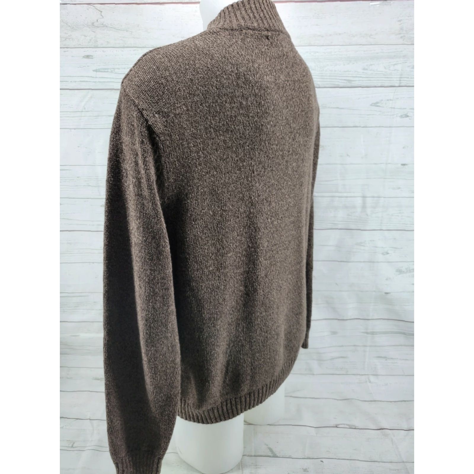 Chaps Chaps Sweater 3 Button Cotton Men's Size Large Brown Shirt MENS Regular Knit Mock Neck Vintage: No Size US L / EU 52-54 / 3 - 6 Thumbnail