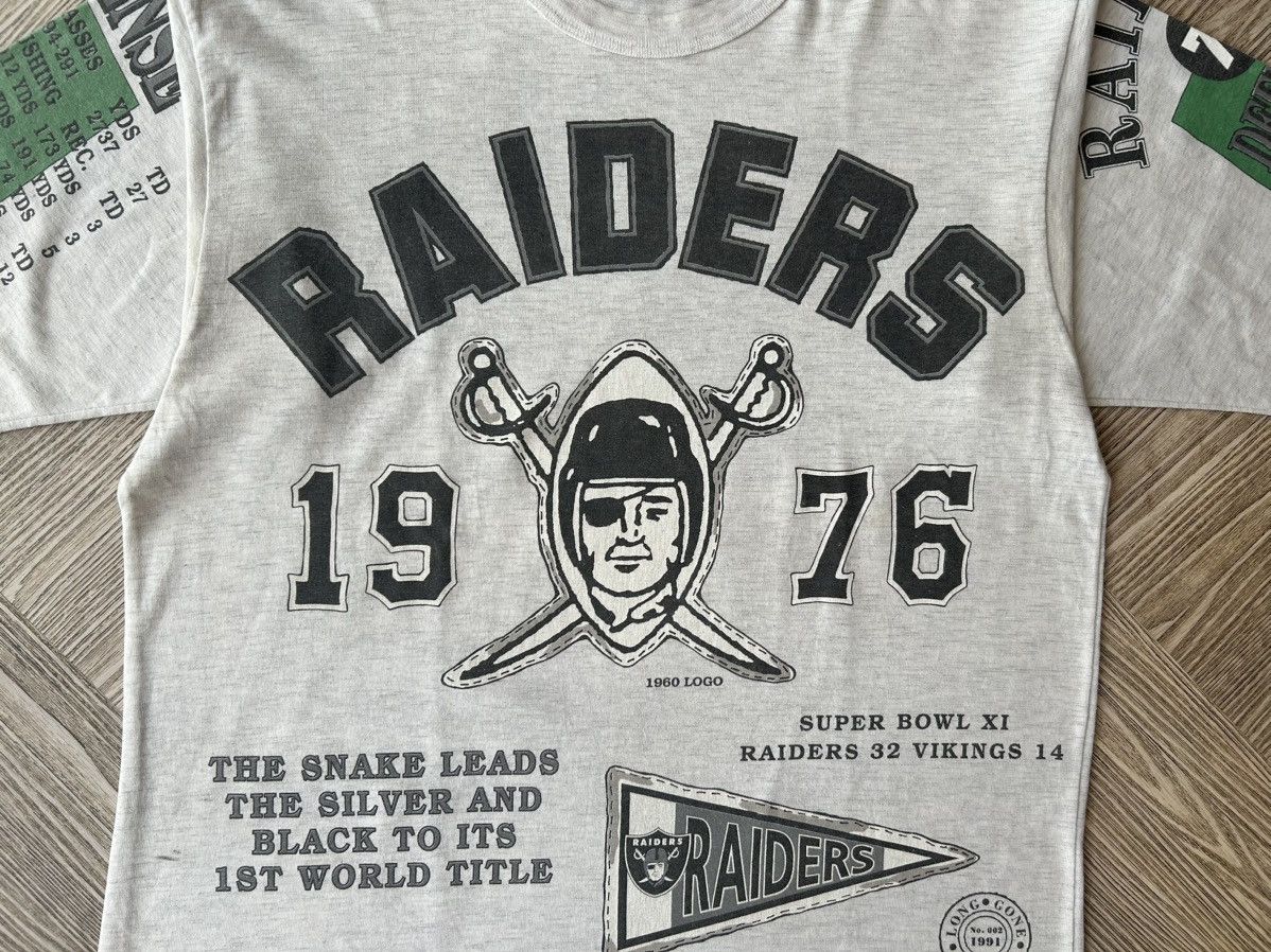 NFL × Vintage Vintage Oakland Raiders “1976 World Champ” by LONG GONE USA Size US L / EU 52-54 / 3 - 2 Thumbnail