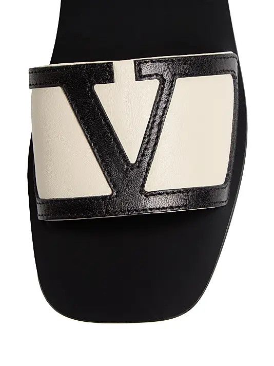 Valentino os11x0126 Viva Superstar Slide Sandals in Black/Ivory Size US 9 / IT 39 - 3 Thumbnail