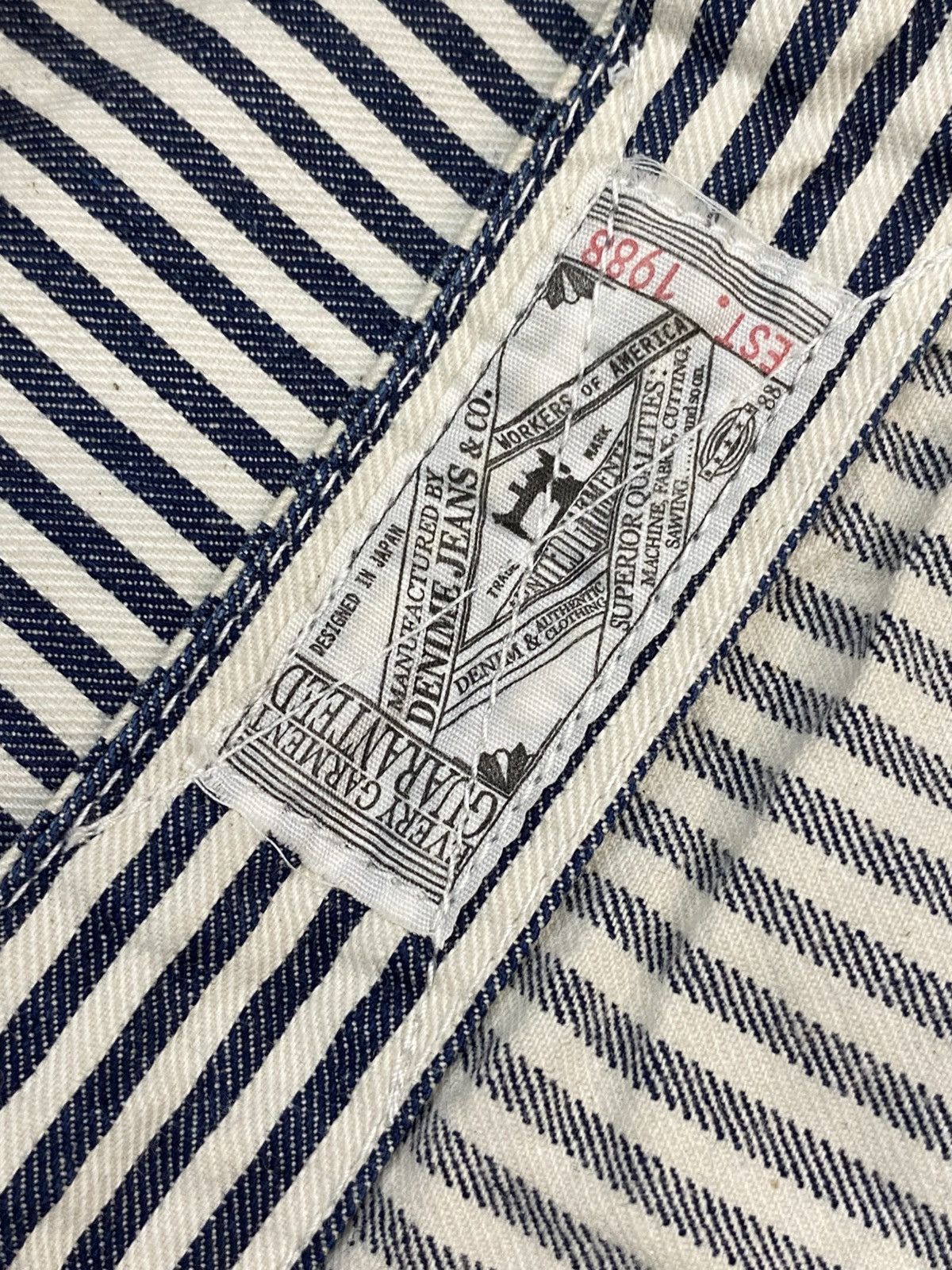 Denime × Designer × Japanese Brand Vintage denime hickory overal 90s best on brand Size US 33 - 6 Thumbnail