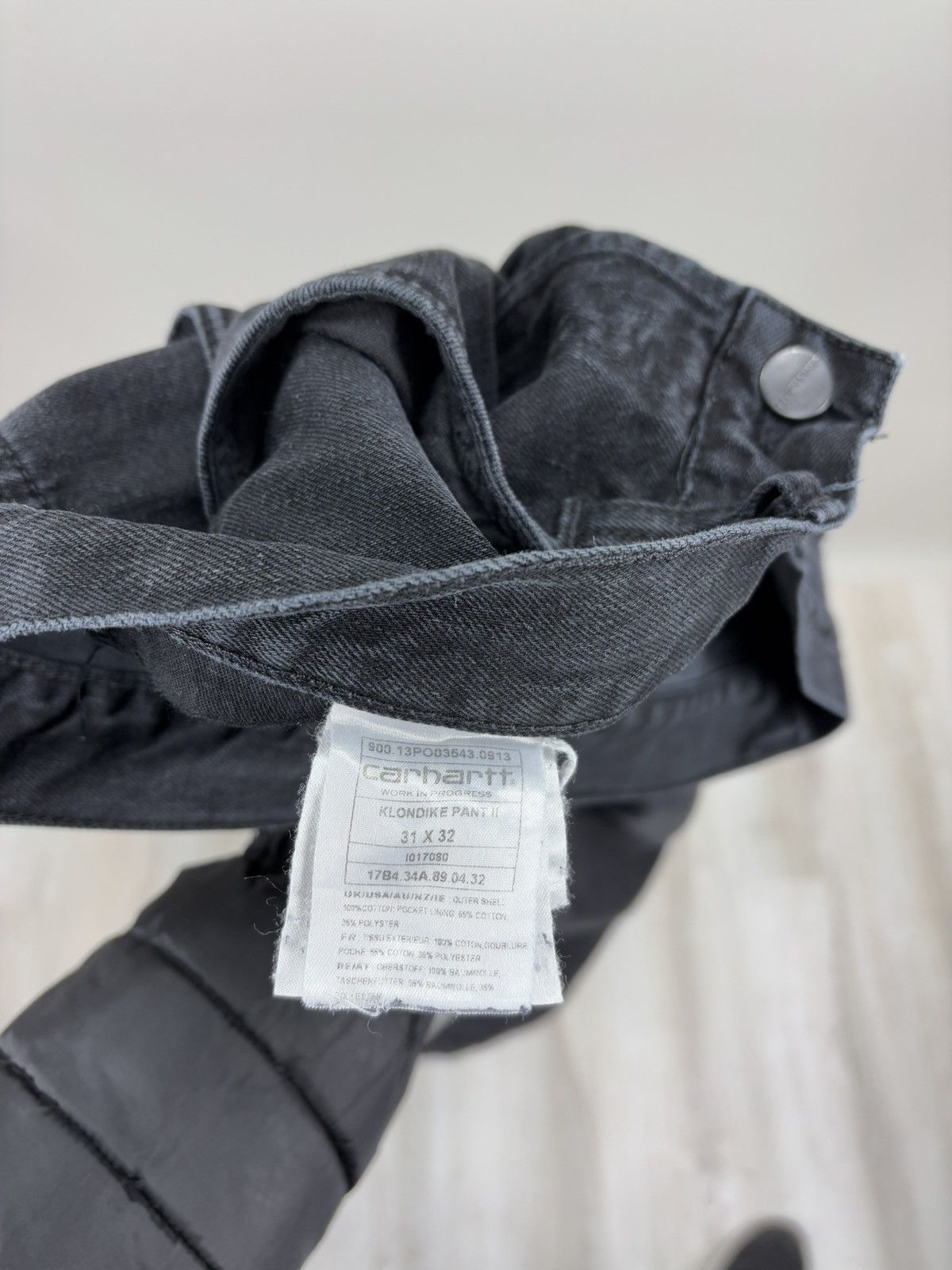 Carhartt Mens jeans Carhartt Size 31x32 Color Black Size US 31 - 8 Thumbnail
