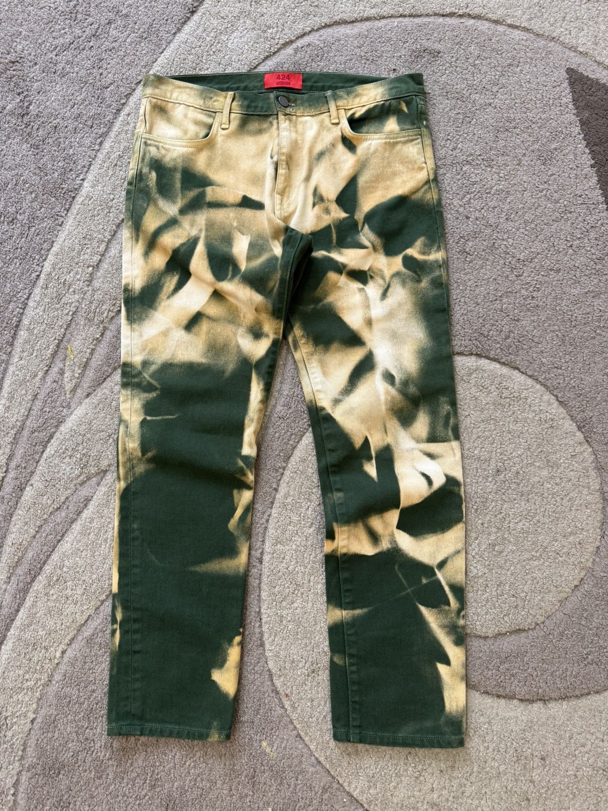 424 424 On Fairfax & Armes bleached jeans Size US 32 / EU 48 - 1 Thumbnail