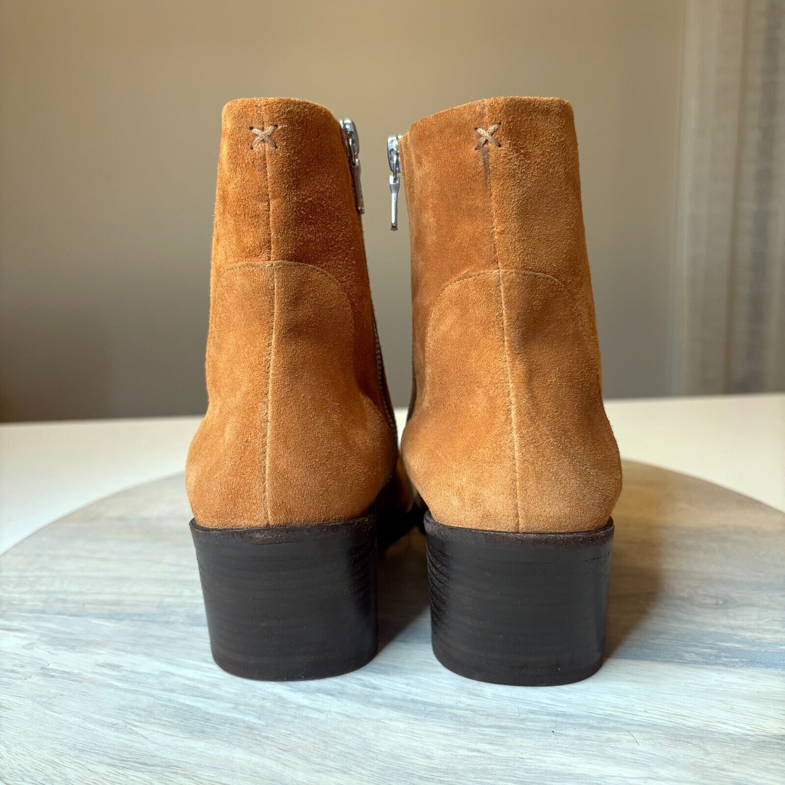 Rag & Bone Rag & Bone Women's Axel Mid Boots Brown Leather Suede Sz 8.5 Size US 8.5 / IT 38.5 - 7 Thumbnail