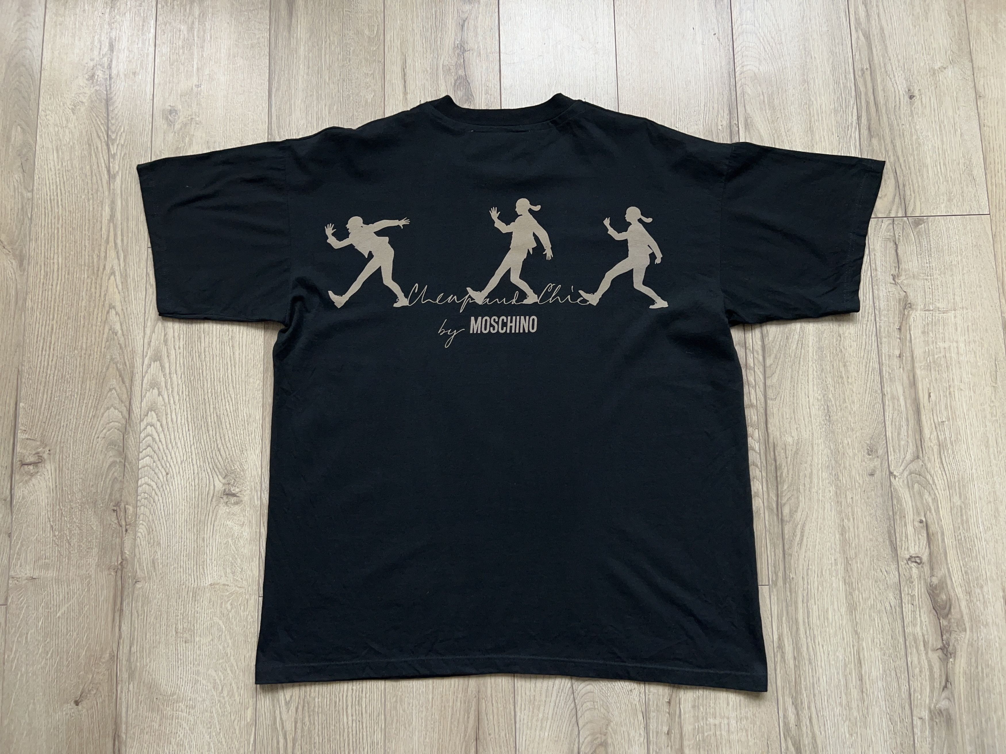 Moschino Cheap and Chic Big Logo T Shirt Tee Size XL Made in Italy Size US XL / EU 56 / 4 - 8 Thumbnail