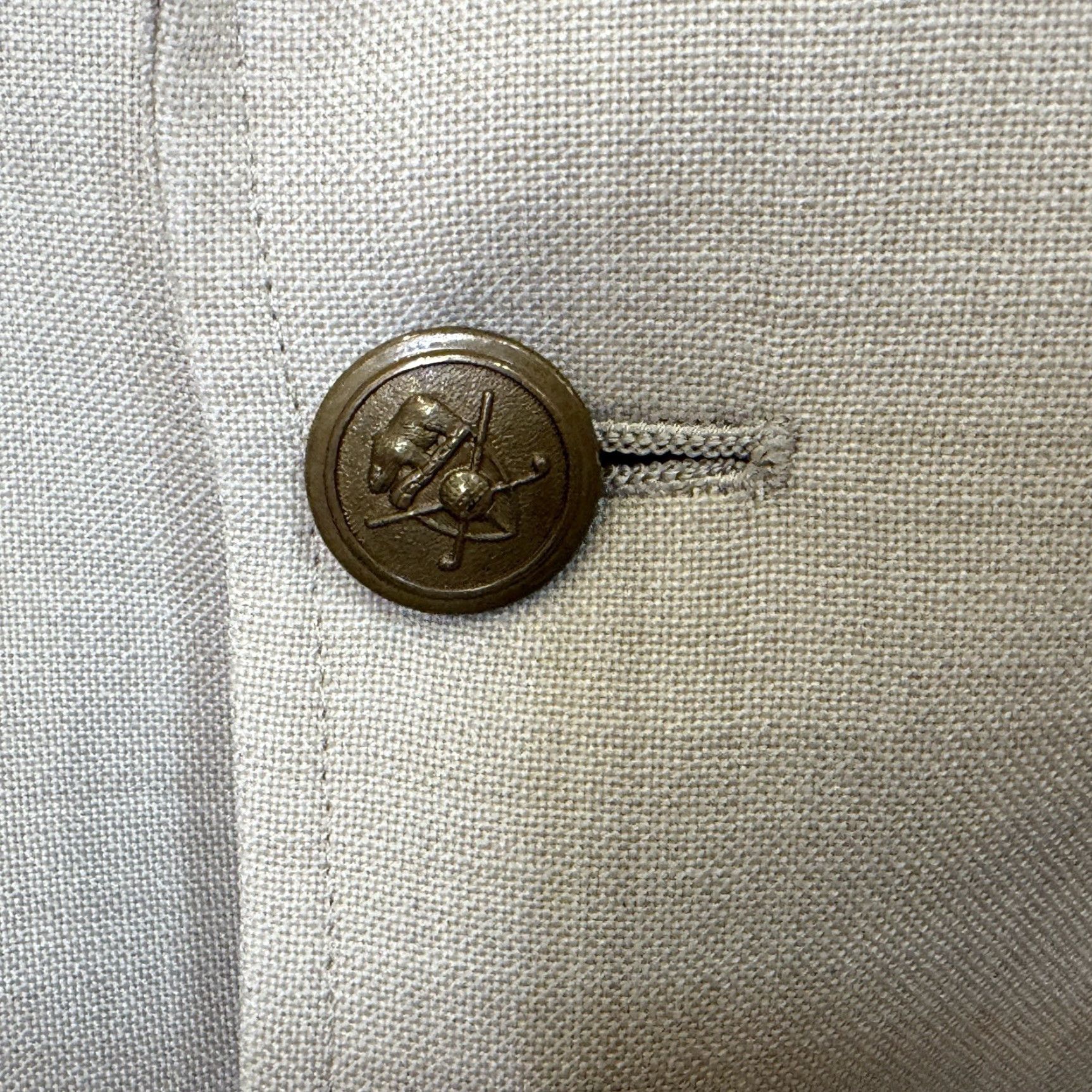 Hart Schaffner Marx VINTAGE Hart Schaffner Marx Blazer Sports Coat 42R Tan Wool Blend Men Blazer Notch Lapel Two-Button Single-Breasted 21.5" Armpit 31.5" USA Size 42R - 5 Thumbnail